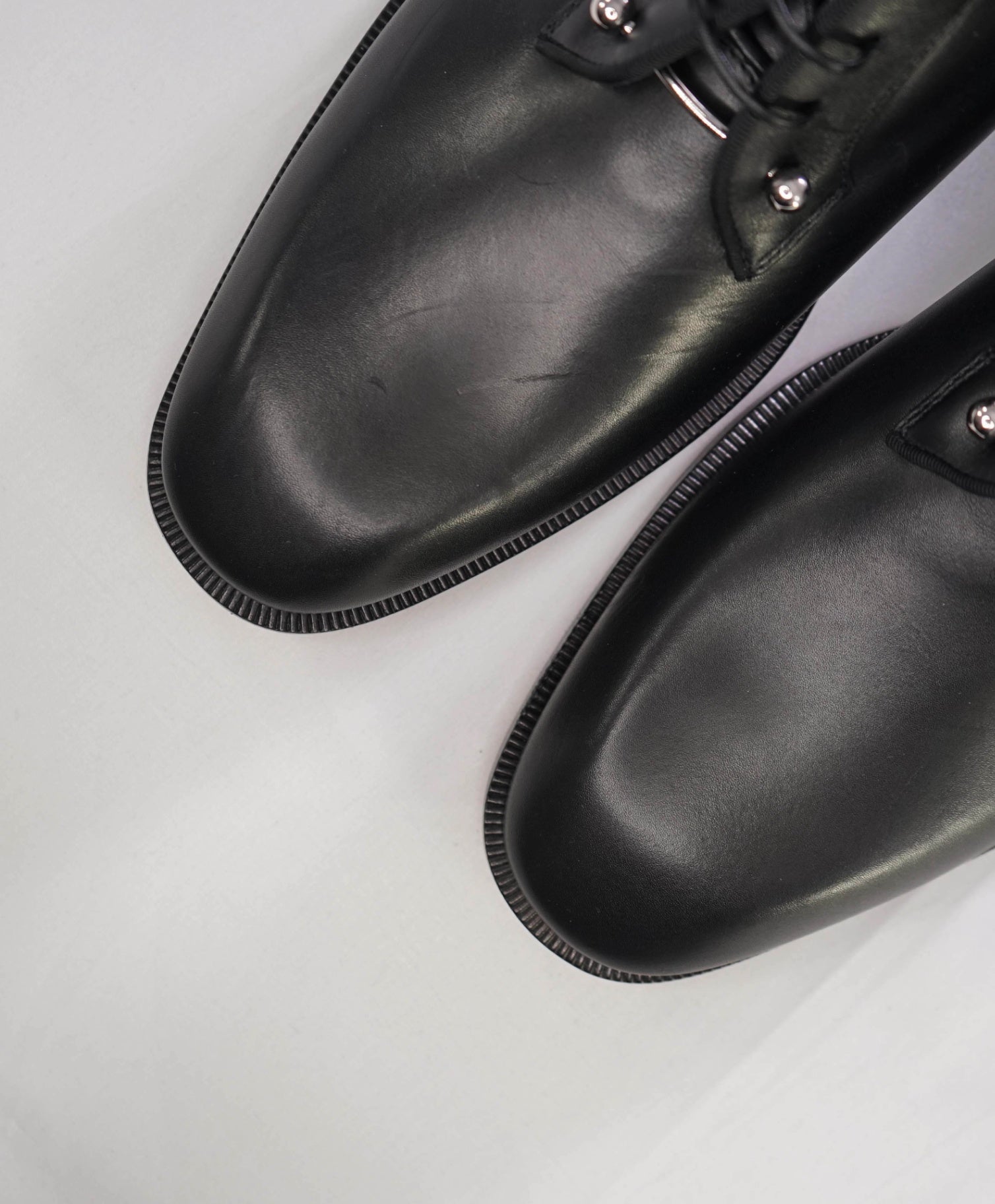 $1,250 Christian Louboutin "Chambeliss" Black Leather Oxfords 9US (42EU)