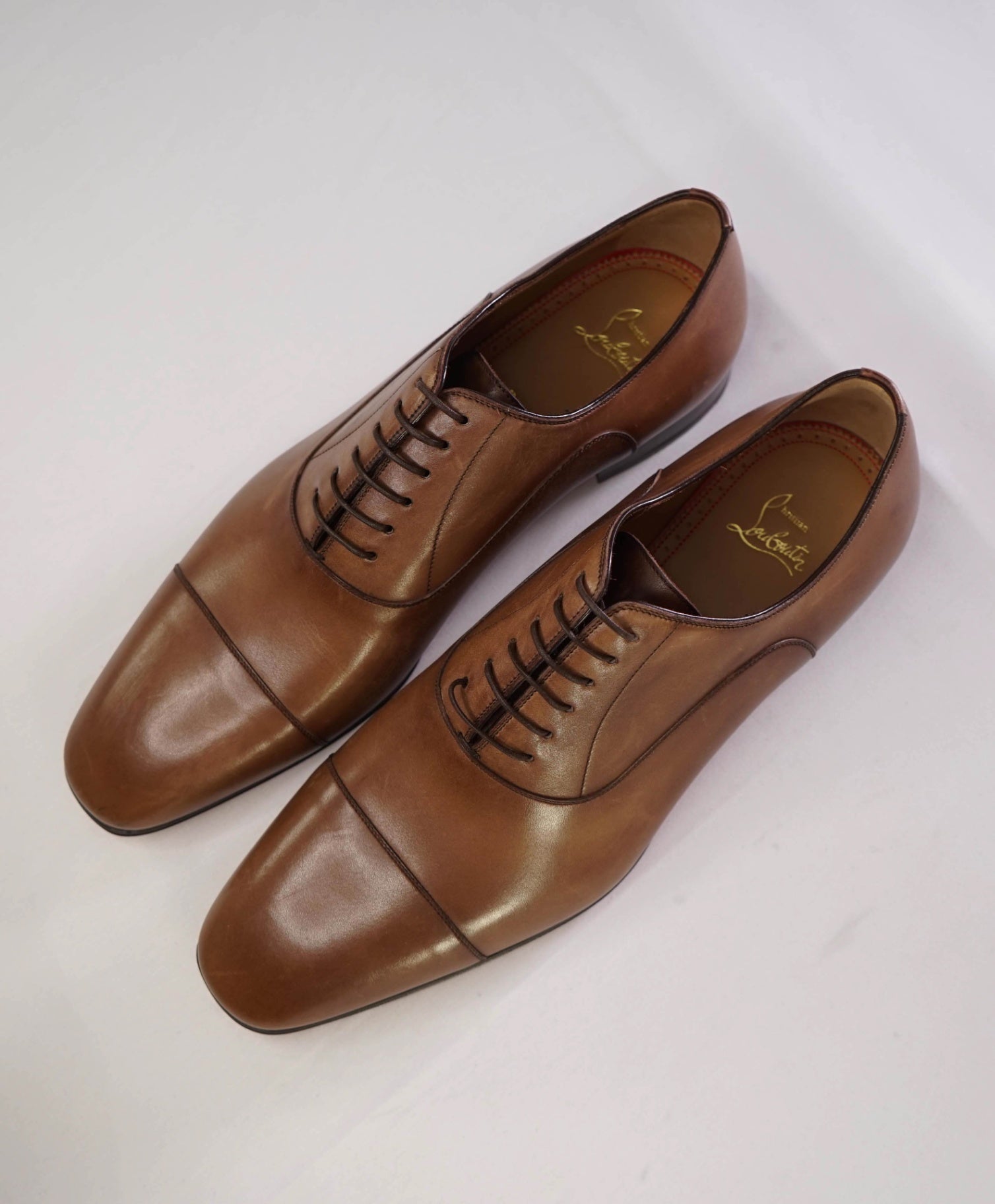 $1,050 CHRISTIAN LOUBOUTIN - *GREGGO* Brown Oxfords - 12 US (45)