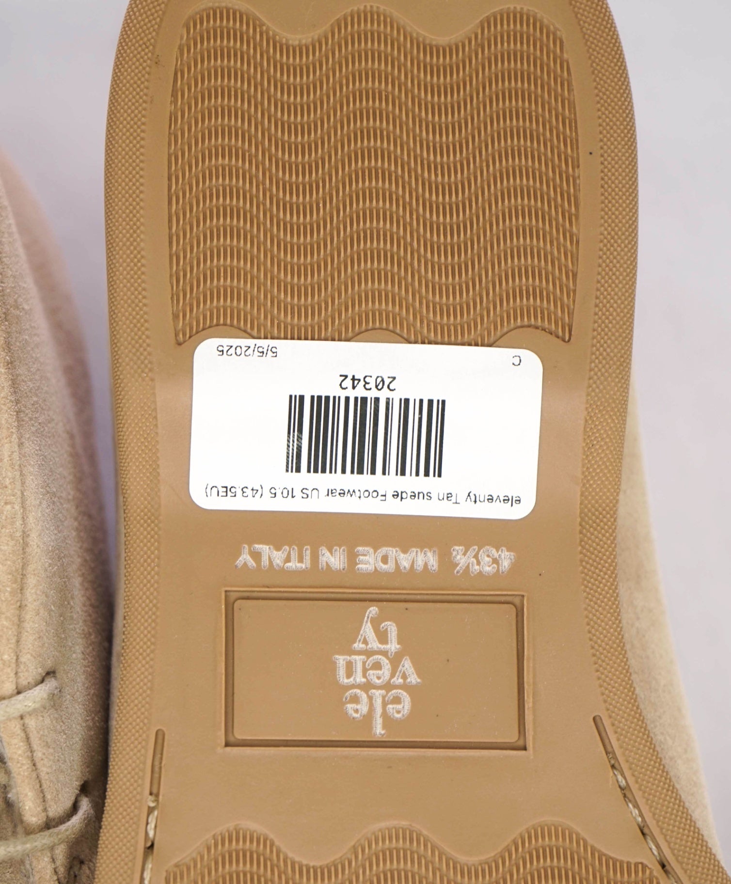 $795 Eleventy Stone Suede Shearling Lined Chukka US 10.5 (43.5EU)