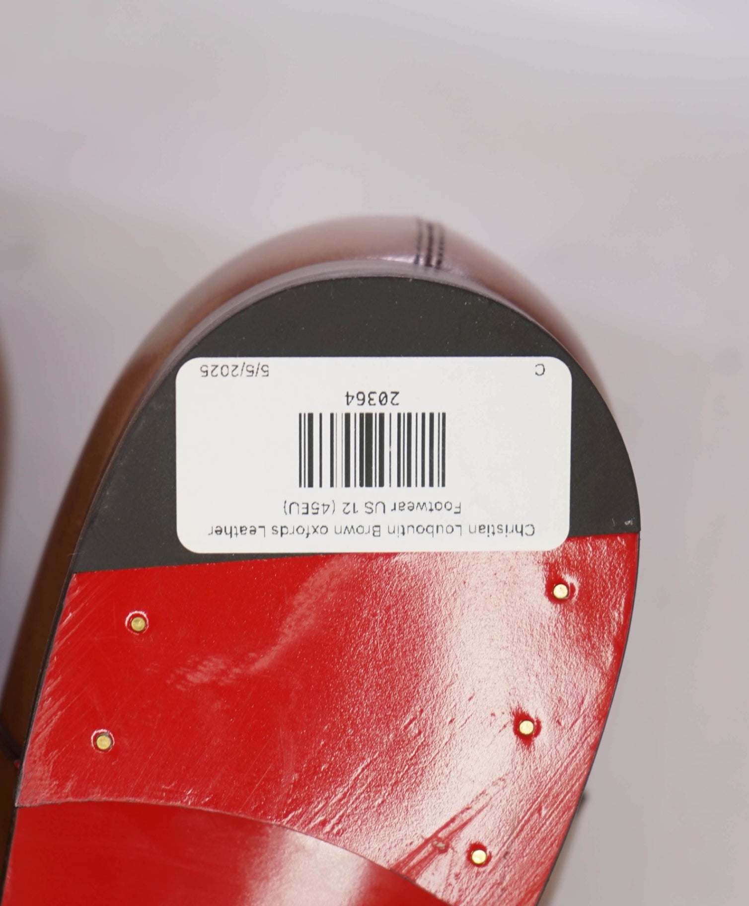 $1,050 CHRISTIAN LOUBOUTIN - *GREGGO* Brown Oxfords - 12 US (45)