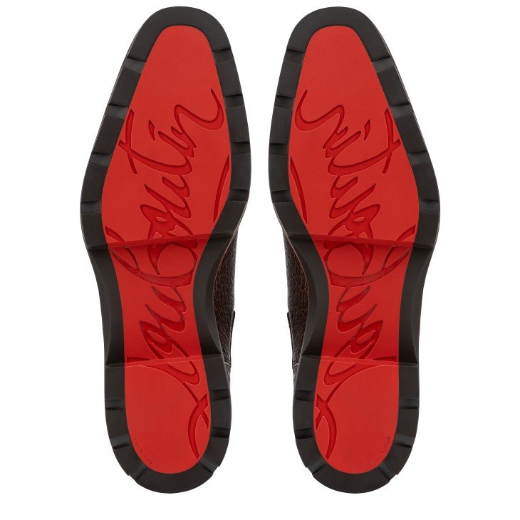 $1,300 CHRISTIAN LOUBOUTIN - *ALPINOSOL* Brown Lug Sole Boots - US 10 (43EU)