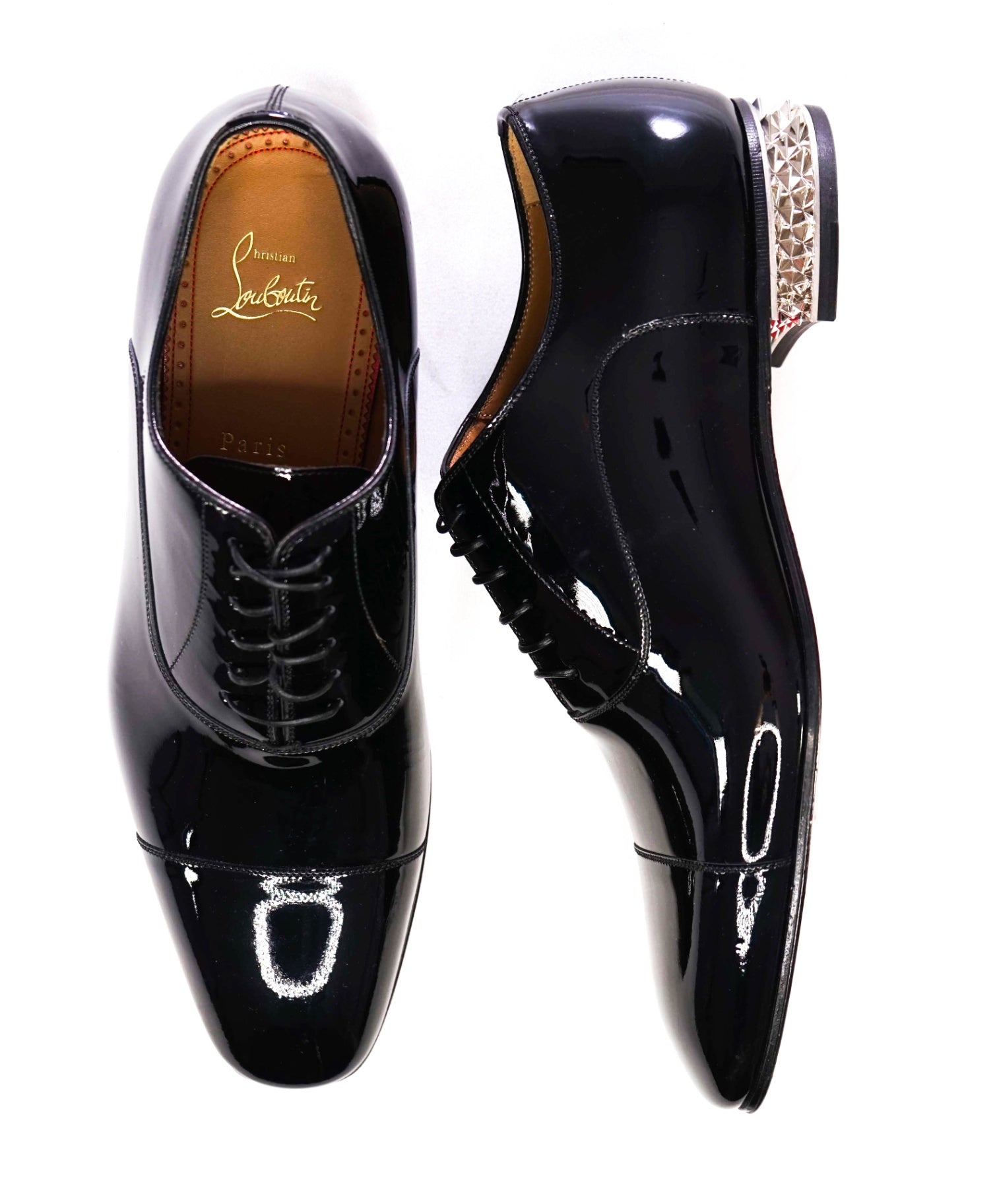 $1,295 Christian Louboutin "Greggyrocks" Patent Oxfords US 9 (42EU)