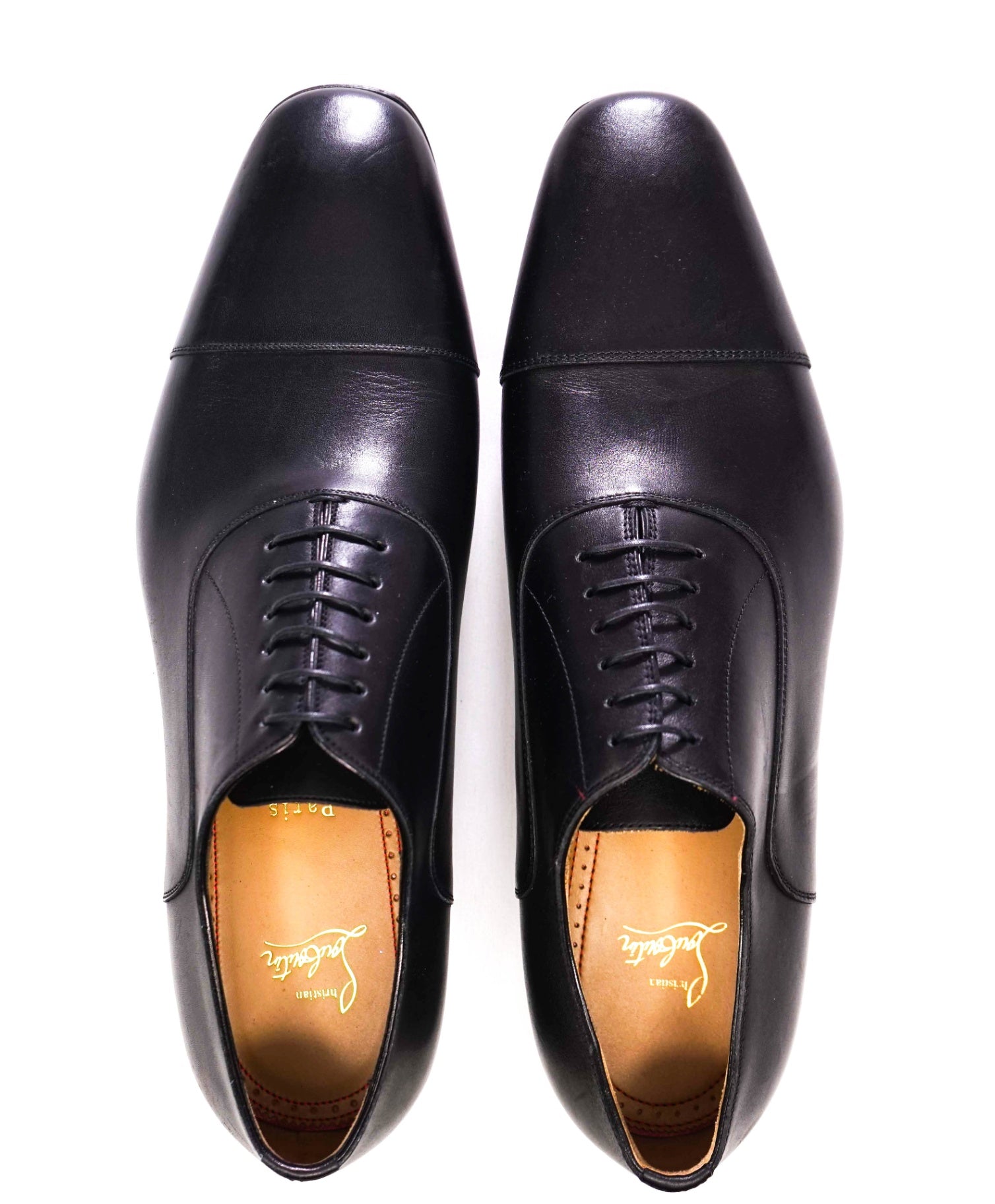 $1,050 CHRISTIAN LOUBOUTIN - *GREGGO* Black Oxfords - 12 US (45EU)