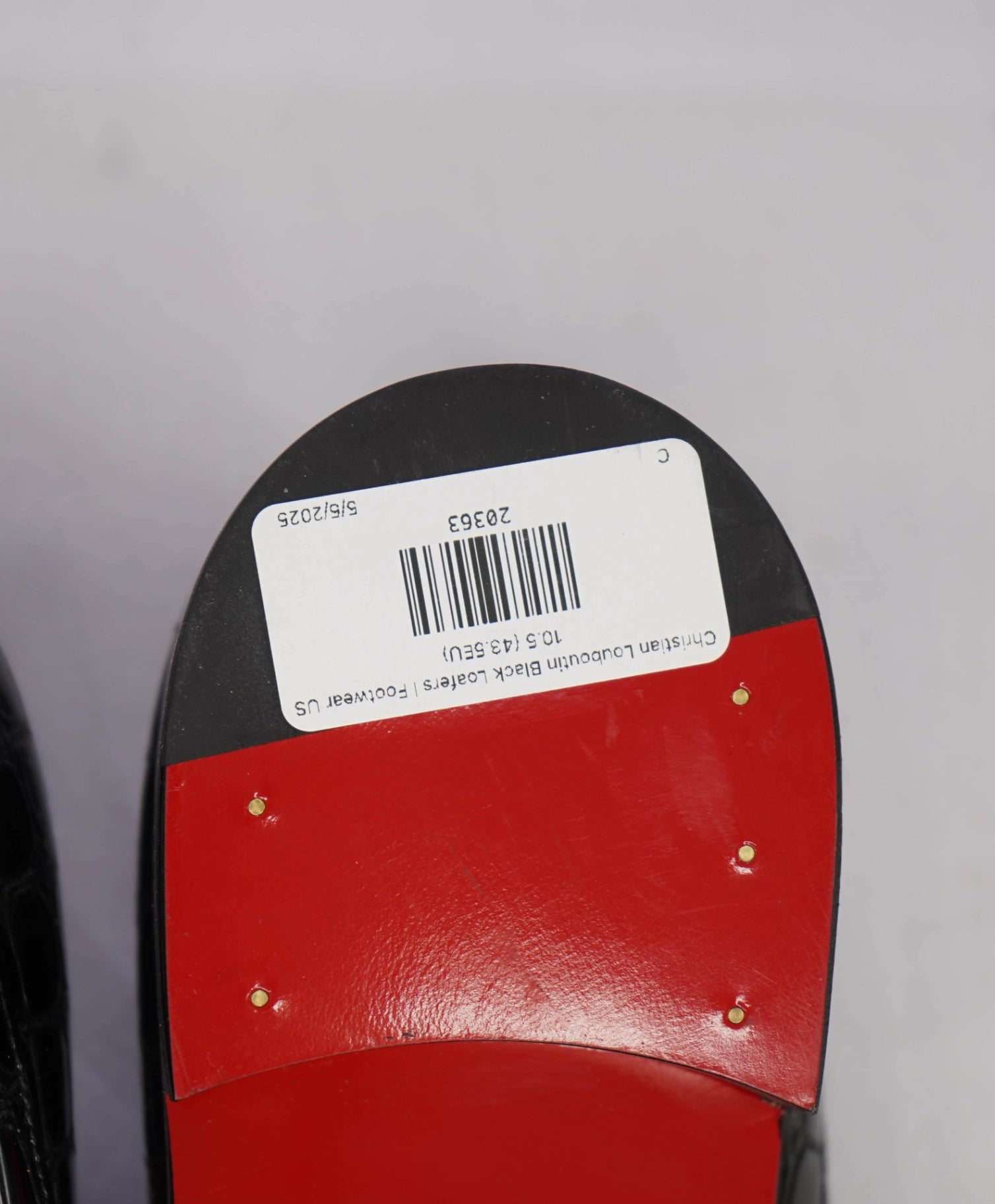 $1,250 Christian Louboutin "Chambelimoc" Crocodile Loafer US 10.5 (43.5EU)