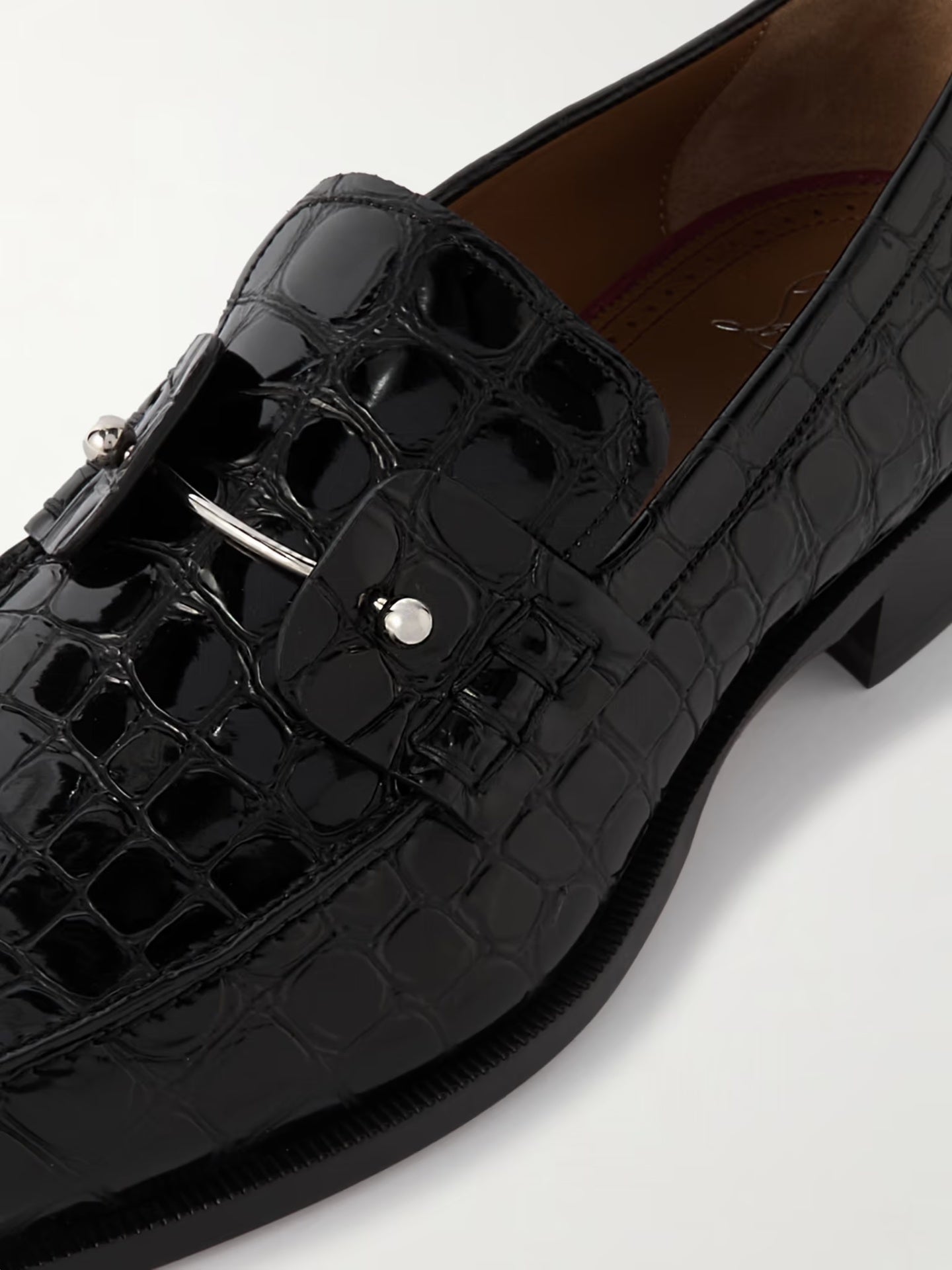 $1,250 Christian Louboutin "Chambelimoc" Crocodile Loafer US 10.5 (43.5EU)