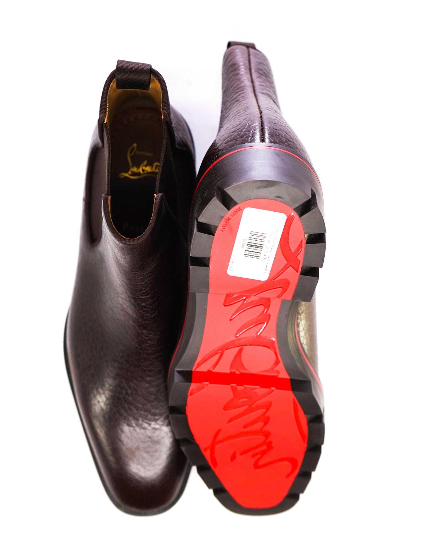 $1,300 CHRISTIAN LOUBOUTIN - *ALPINOSOL* Brown Lug Sole Boots - US 10 (43EU)