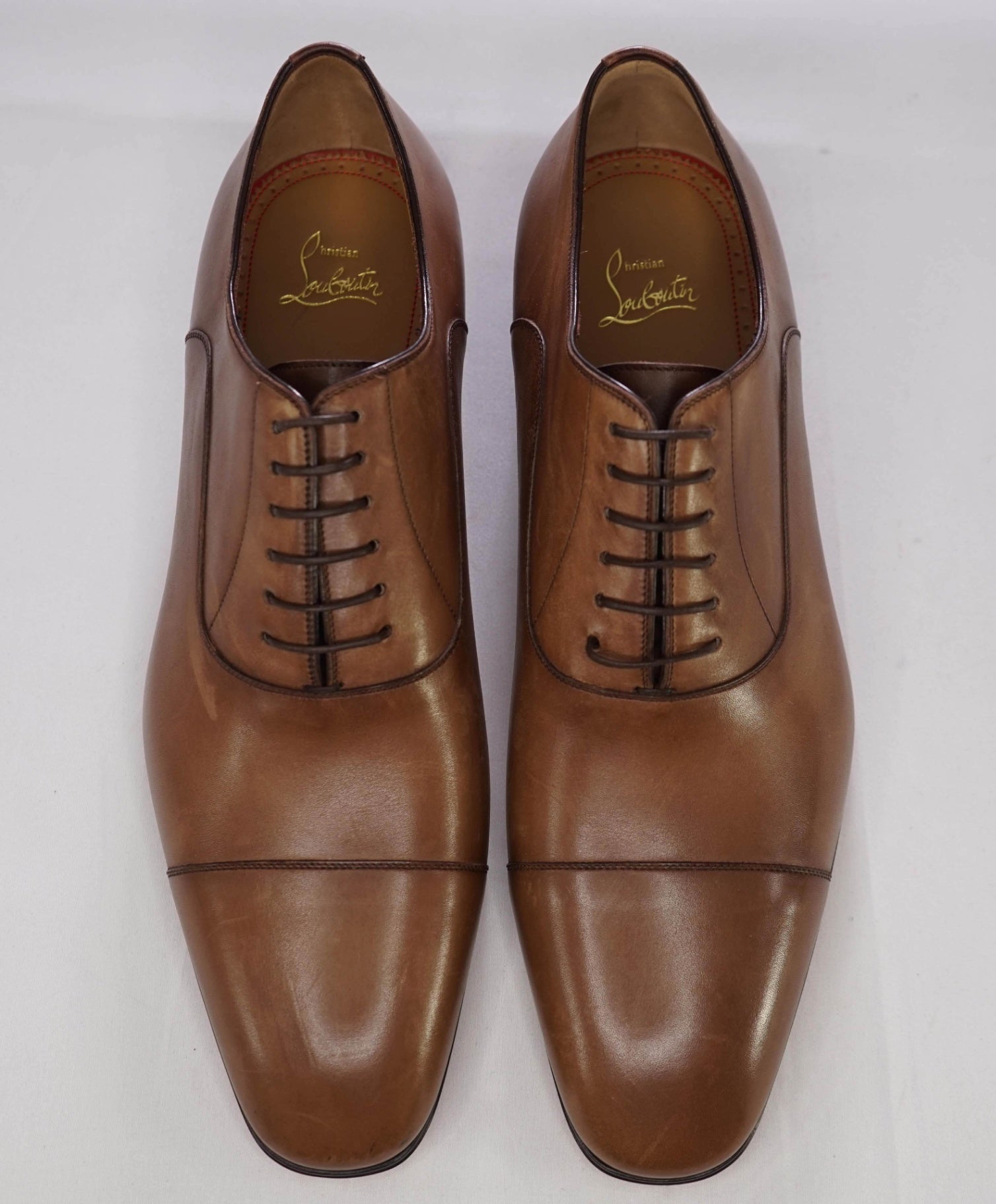 $1,050 CHRISTIAN LOUBOUTIN - *GREGGO* Brown Oxfords - 12 US (45)