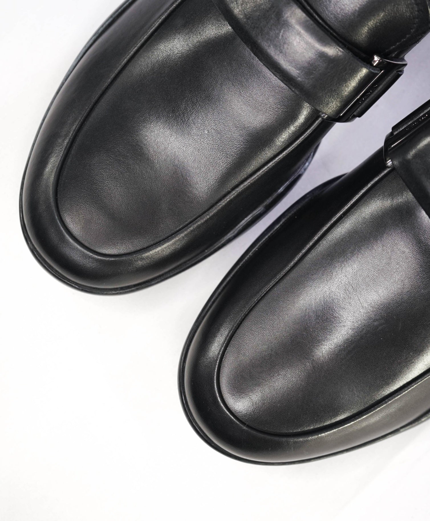 $950 Prada LINEA ROSSA Black Leather Footwear US 7 (6UK)