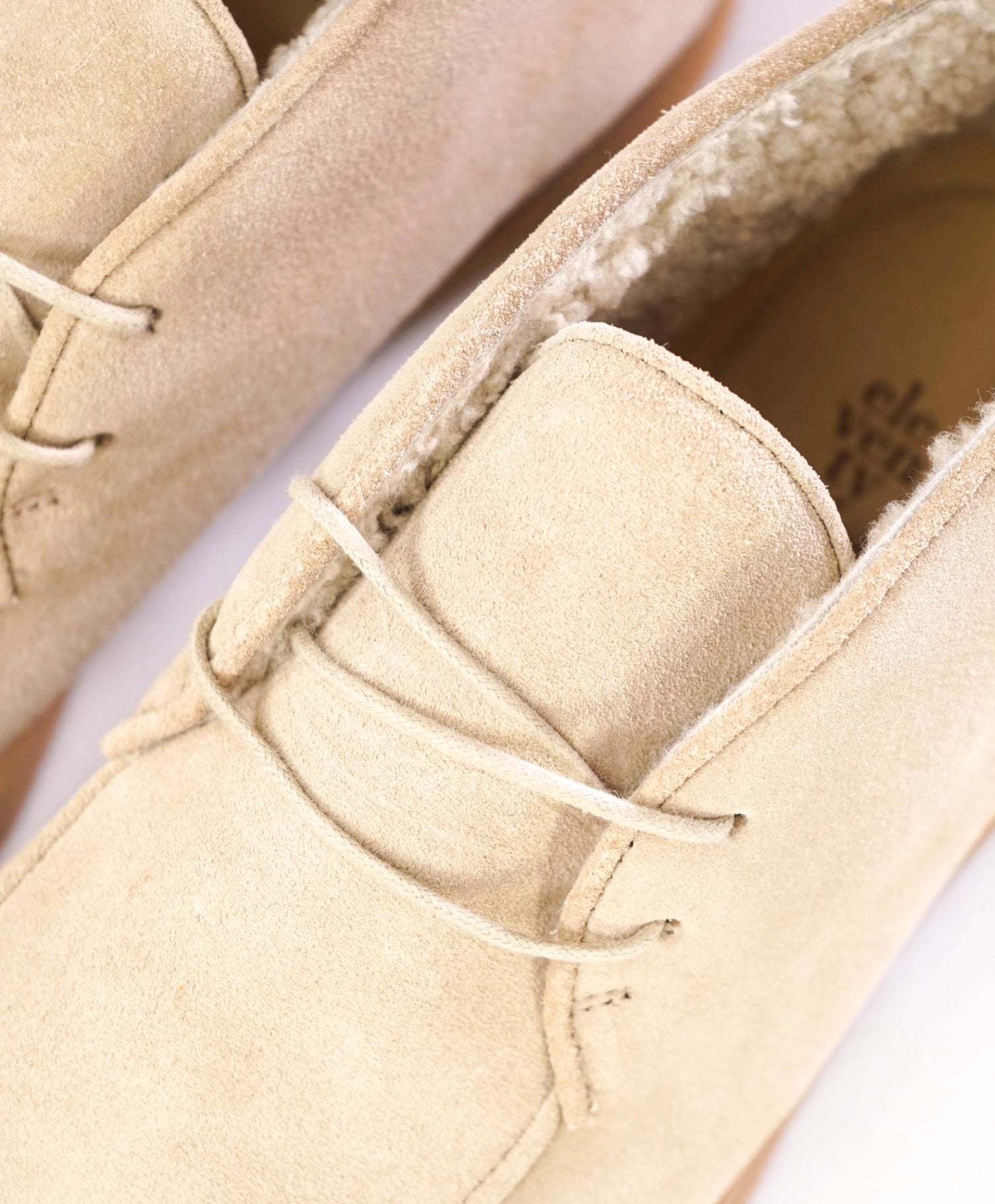 $795 Eleventy Stone Suede Shearling Lined Chukka US 10.5 (43.5EU)