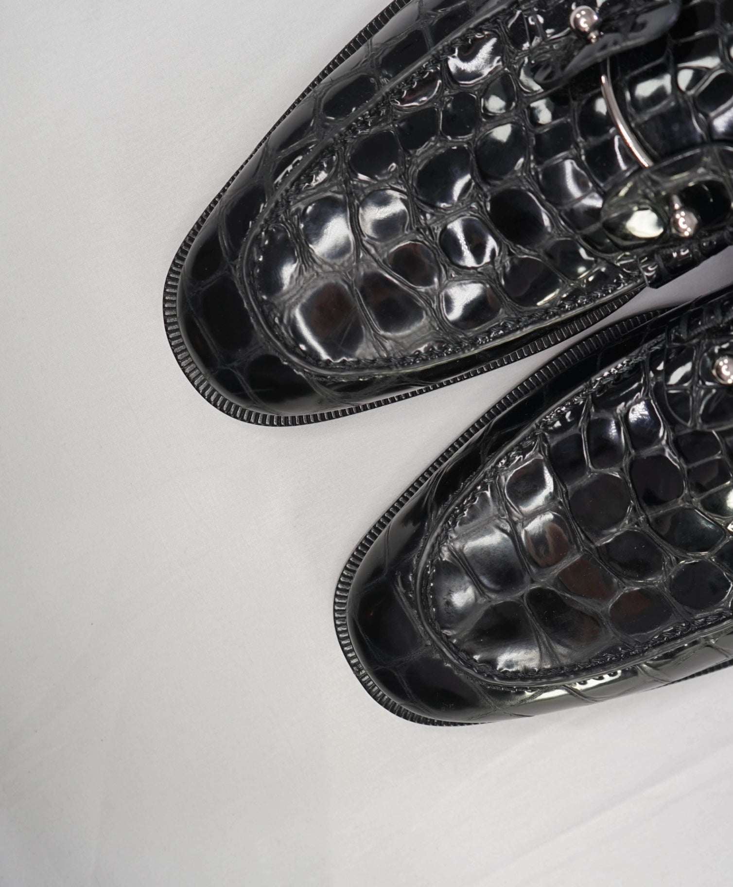 $1,250 Christian Louboutin "Chambelimoc" Crocodile Loafer US 10.5 (43.5EU)