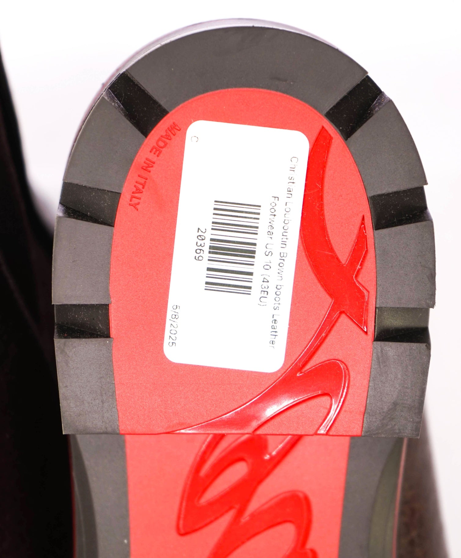 $1,300 CHRISTIAN LOUBOUTIN - *ALPINOSOL* Brown Lug Sole Boots - US 10 (43EU)