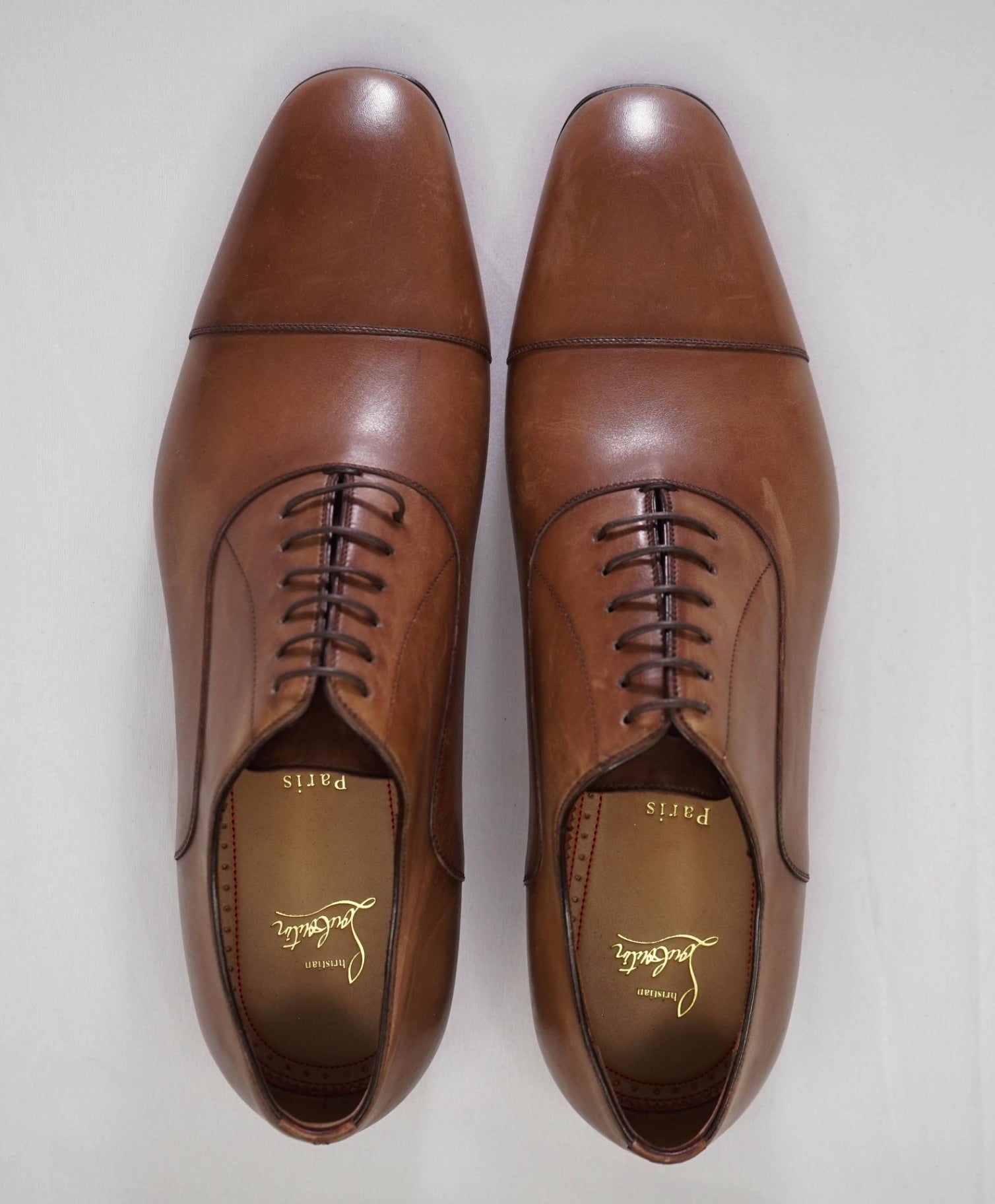$1,050 CHRISTIAN LOUBOUTIN - *GREGGO* Brown Oxfords - 12 US (45)