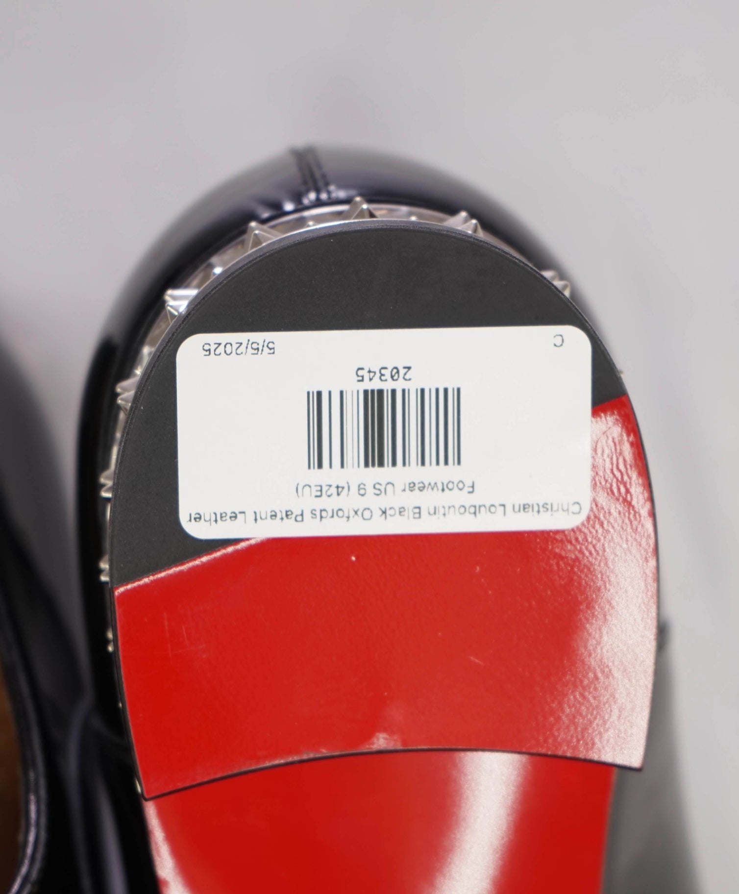 $1,295 Christian Louboutin "Greggyrocks" Patent Oxfords US 9 (42EU)