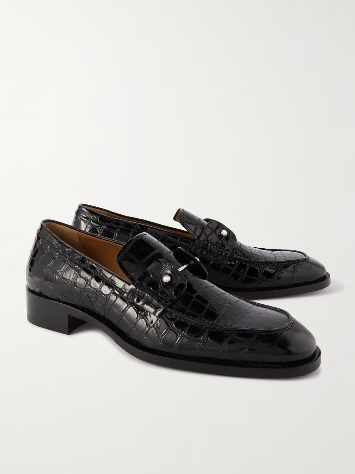 $1,250 Christian Louboutin "Chambelimoc" Crocodile Loafer US 10.5 (43.5EU)