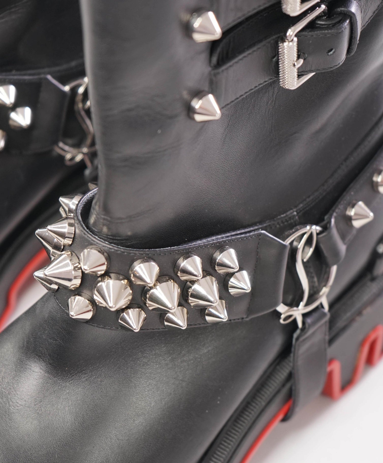 $2,000 Christian Louboutin "Dune Bike" Spike Boots (Womens) US 10.5 (40.5EU)
