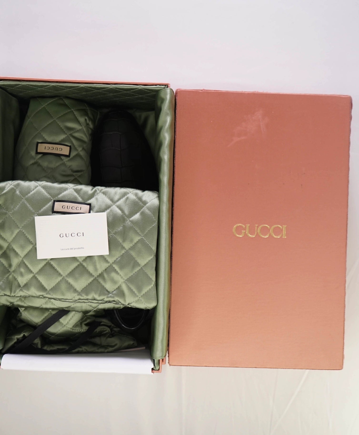 $4,300 GUCCI Black GG CROCODILE Loafers 12.5 US (12G)