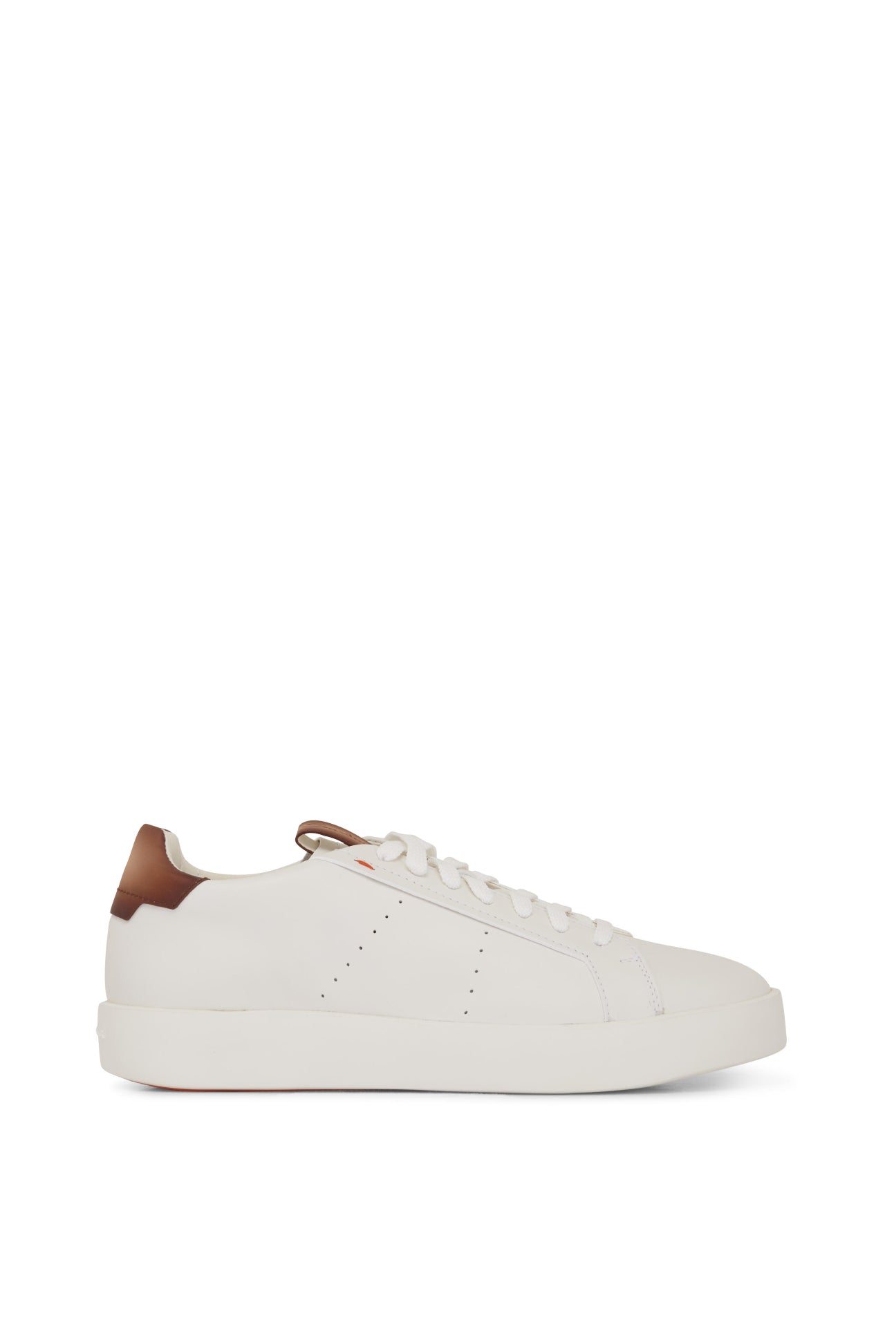 $700 Santoni White Sneakers Leather Footwear US 10 (9UK)