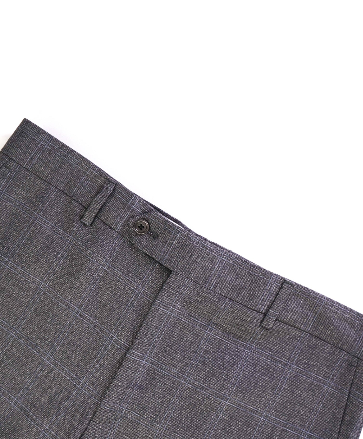 $400 Saks Fifth Avenue Grey Window pane Wool Pants 34W