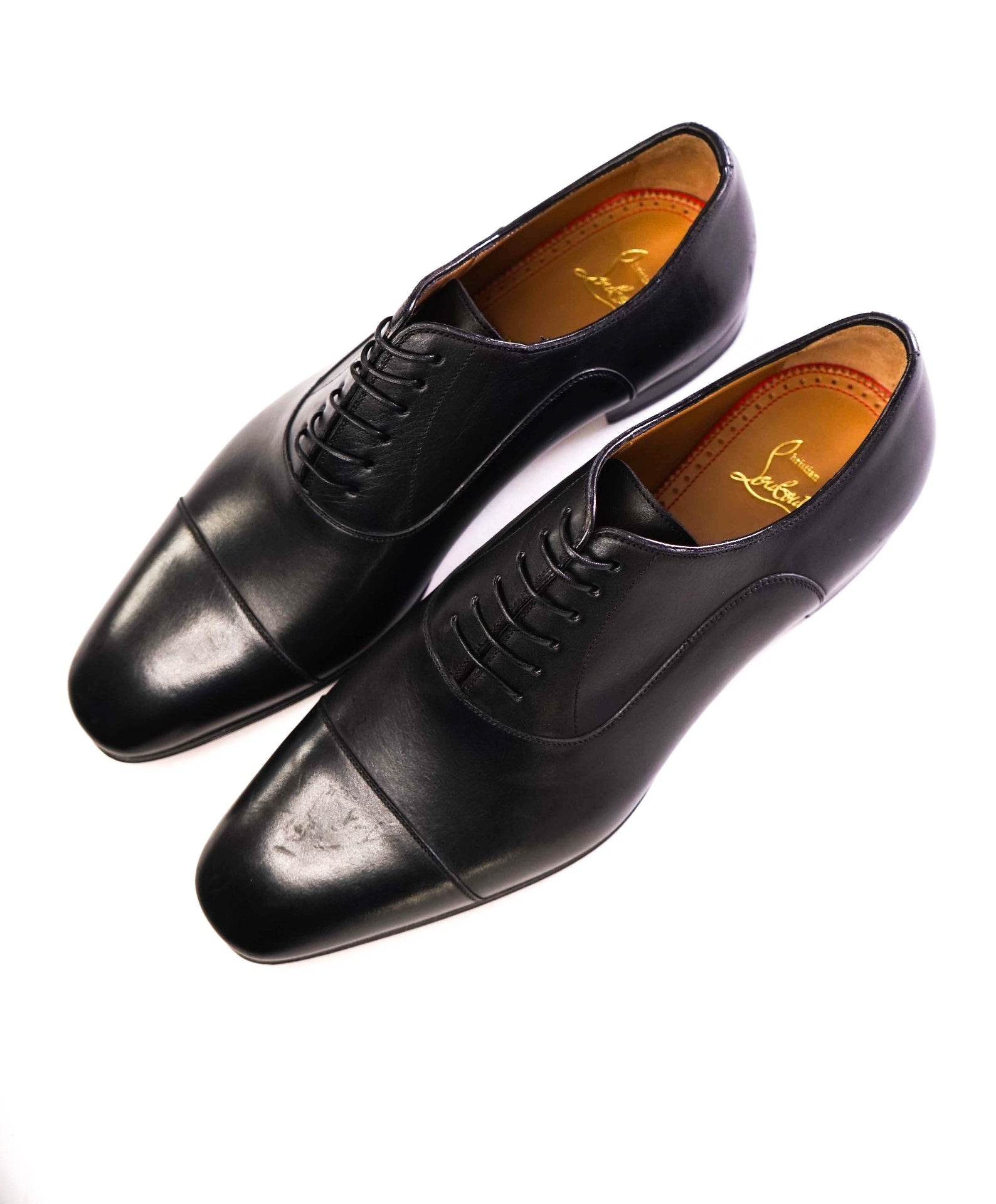 $1,050 CHRISTIAN LOUBOUTIN - *GREGGO* Black Oxfords US 10 (43EU)