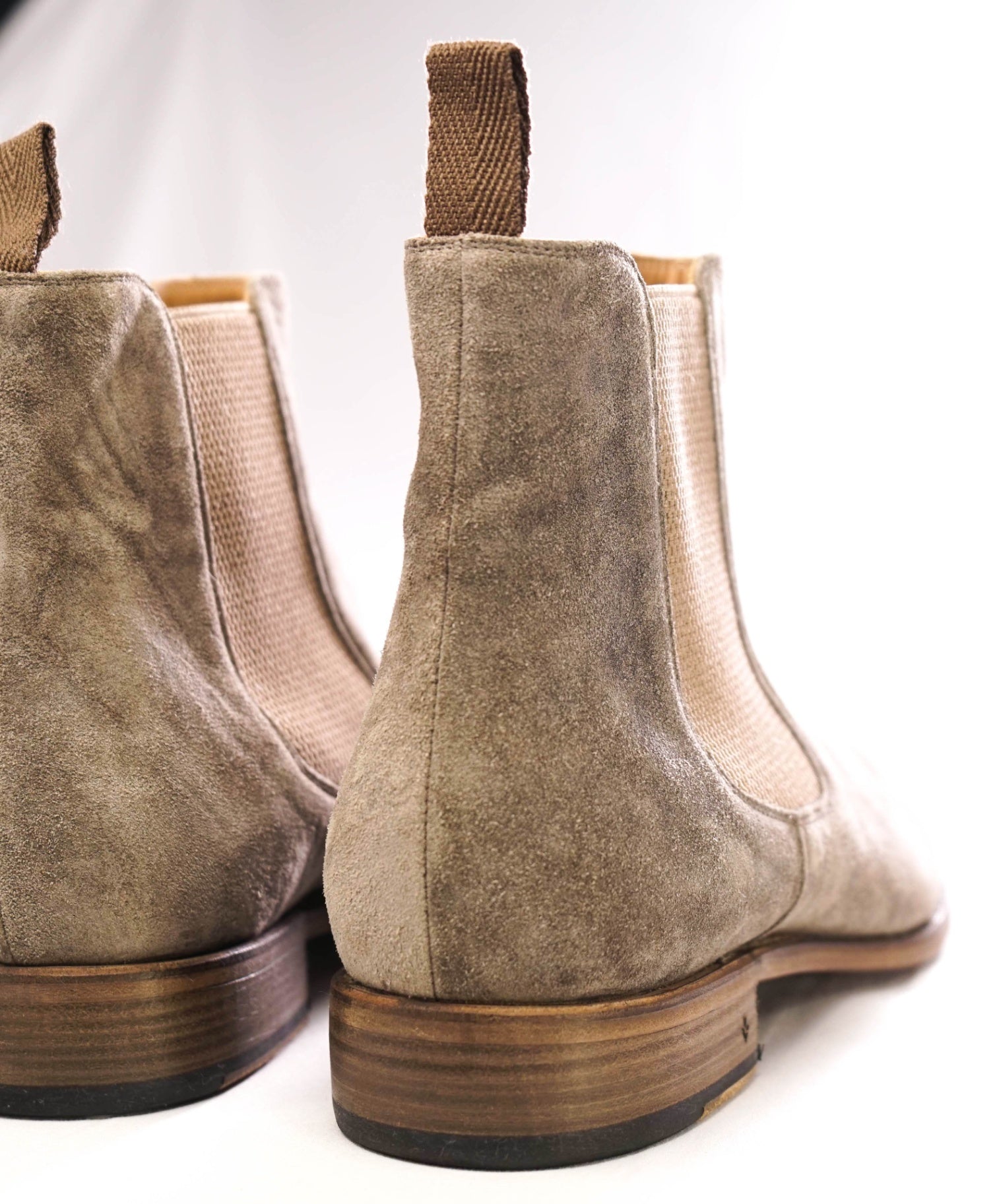 $700 John Varvatos Stone Grey "AMSTERDAM" Suede Boots 11 US