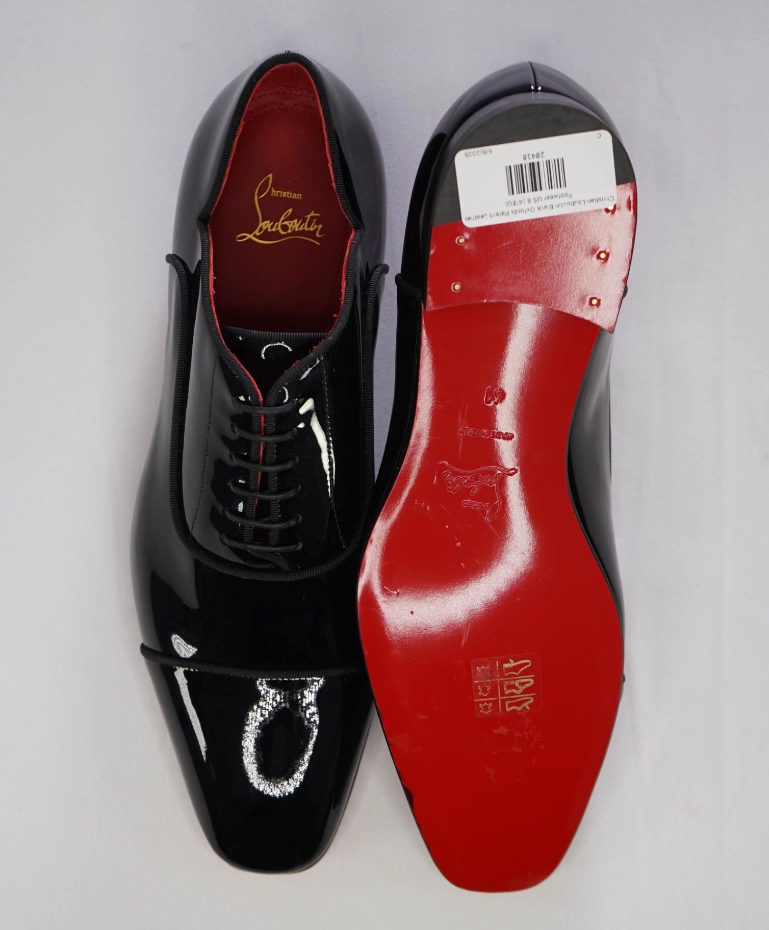 $1,050 Christian Louboutin Black "Greggy Chick" Oxford US 8 (41EU)