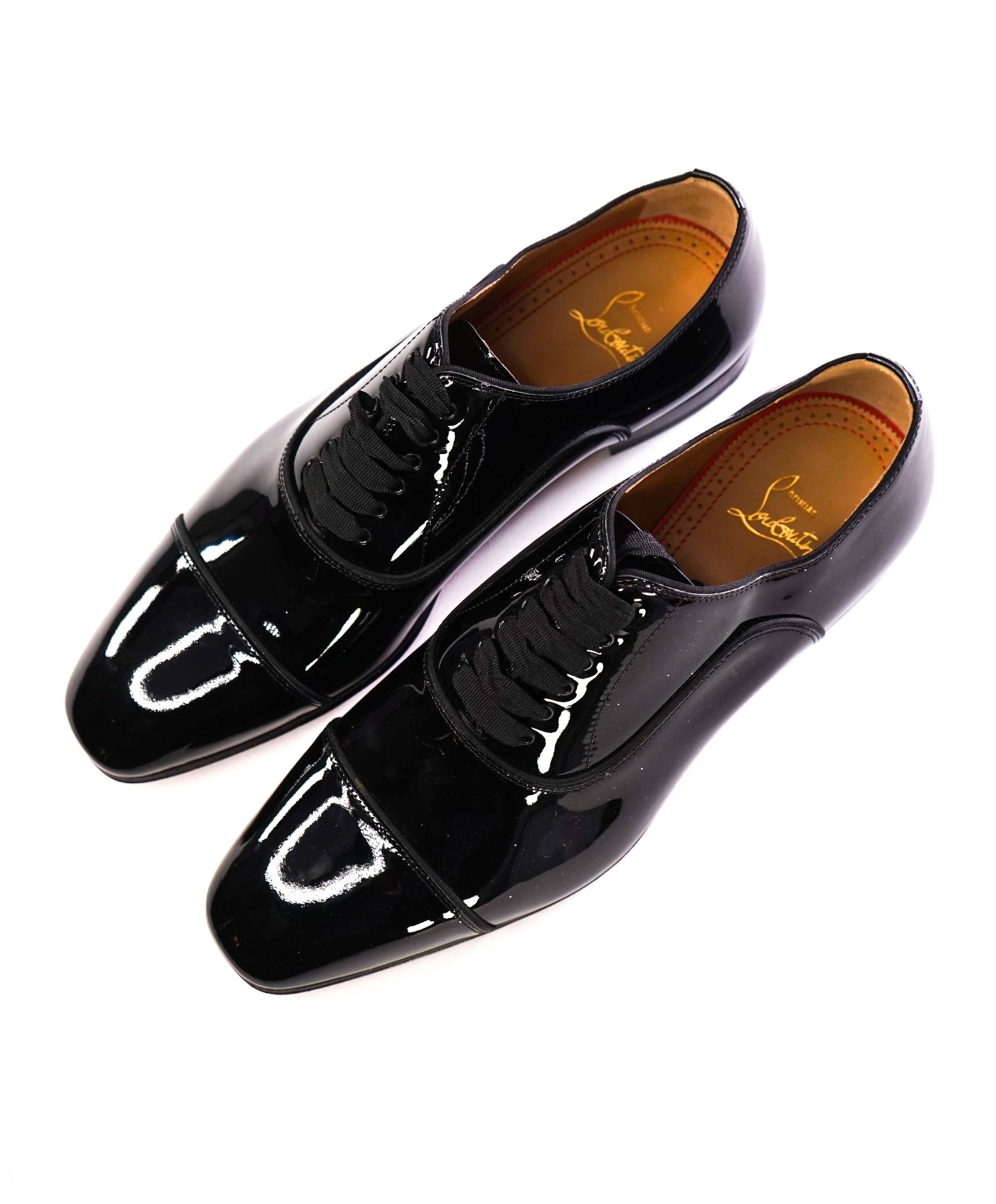 Christian Louboutin Black Oxfords Patent Leather Footwear US 8 (41EU)