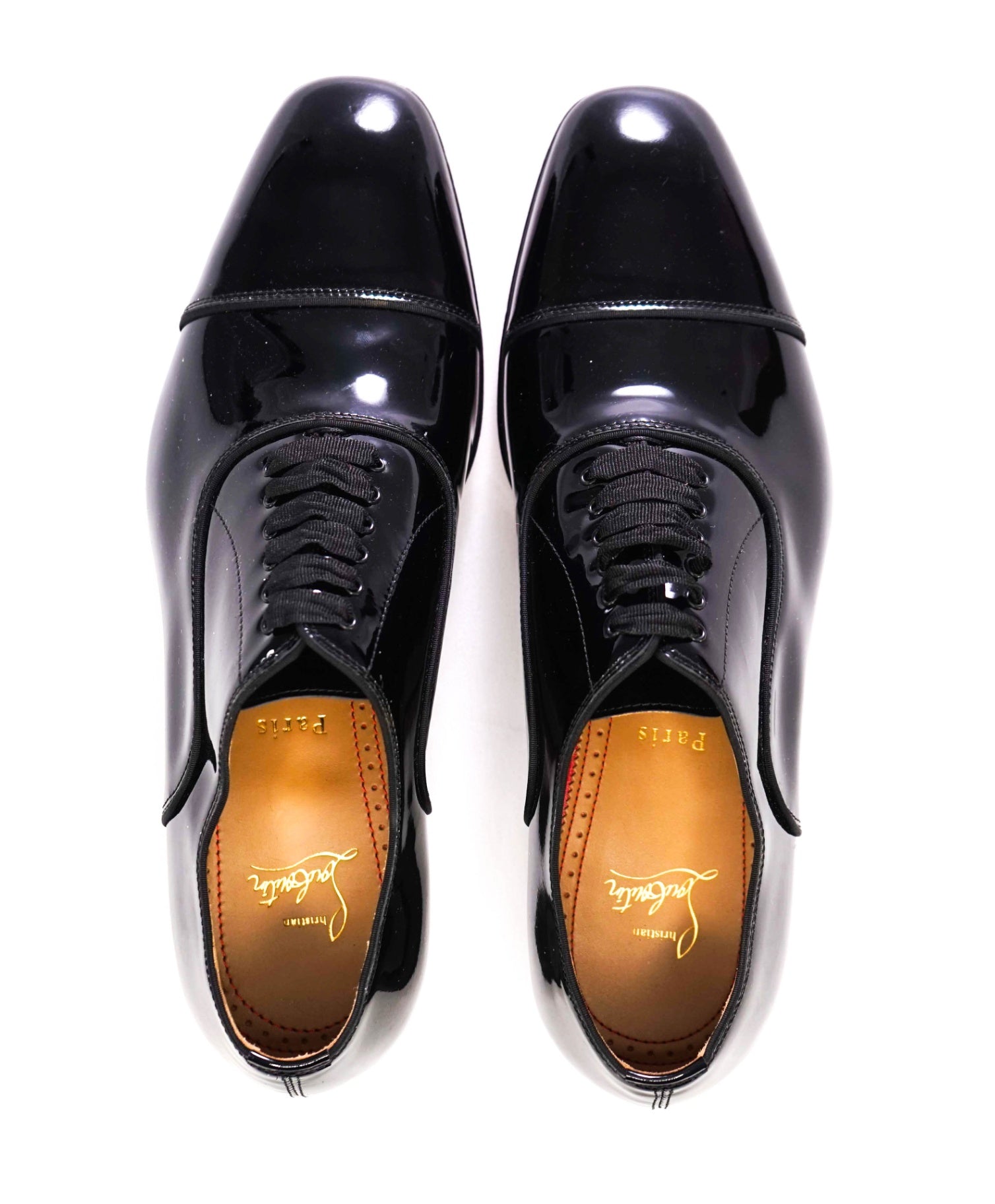 Christian Louboutin Black Oxfords Patent Leather Footwear US 8 (41EU)