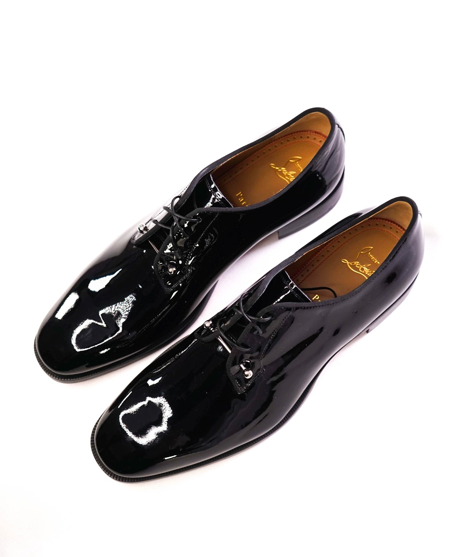 $1,250 Christian Louboutin "Chambeliss" Black Patent Oxfords US 11.5 (44.5EU)