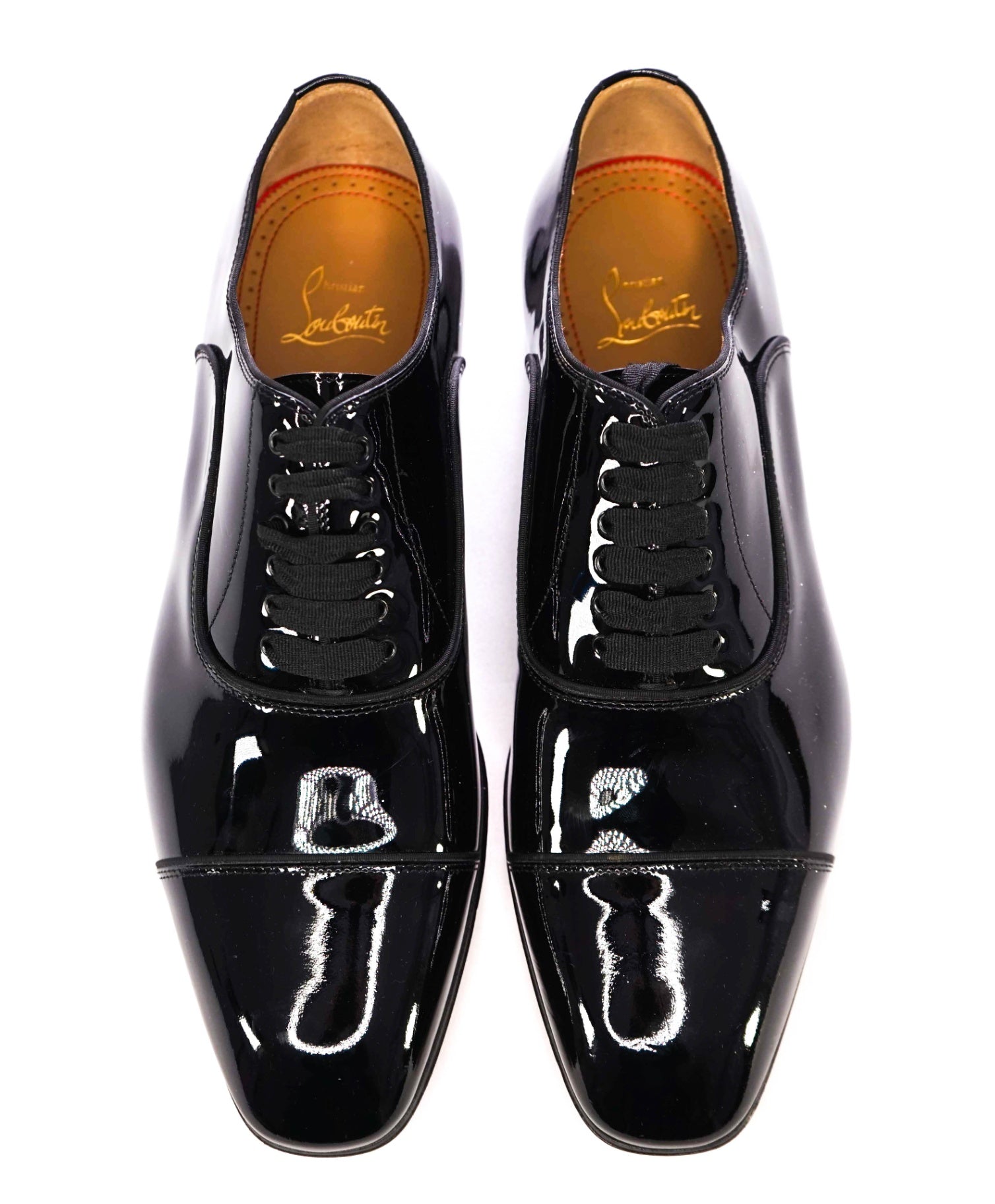 Christian Louboutin Black Oxfords Patent Leather Footwear US 8 (41EU)