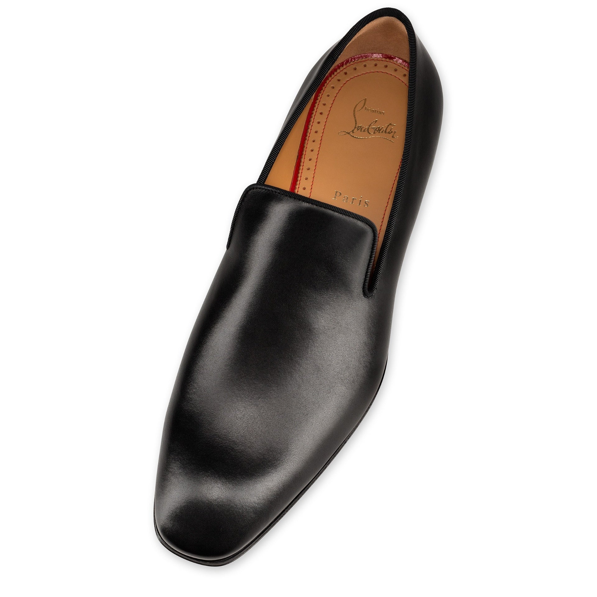 $1,050 CHRISTIAN LOUBOUTIN - * Dandelion* Black Leather Loafers US 10 (43EU)