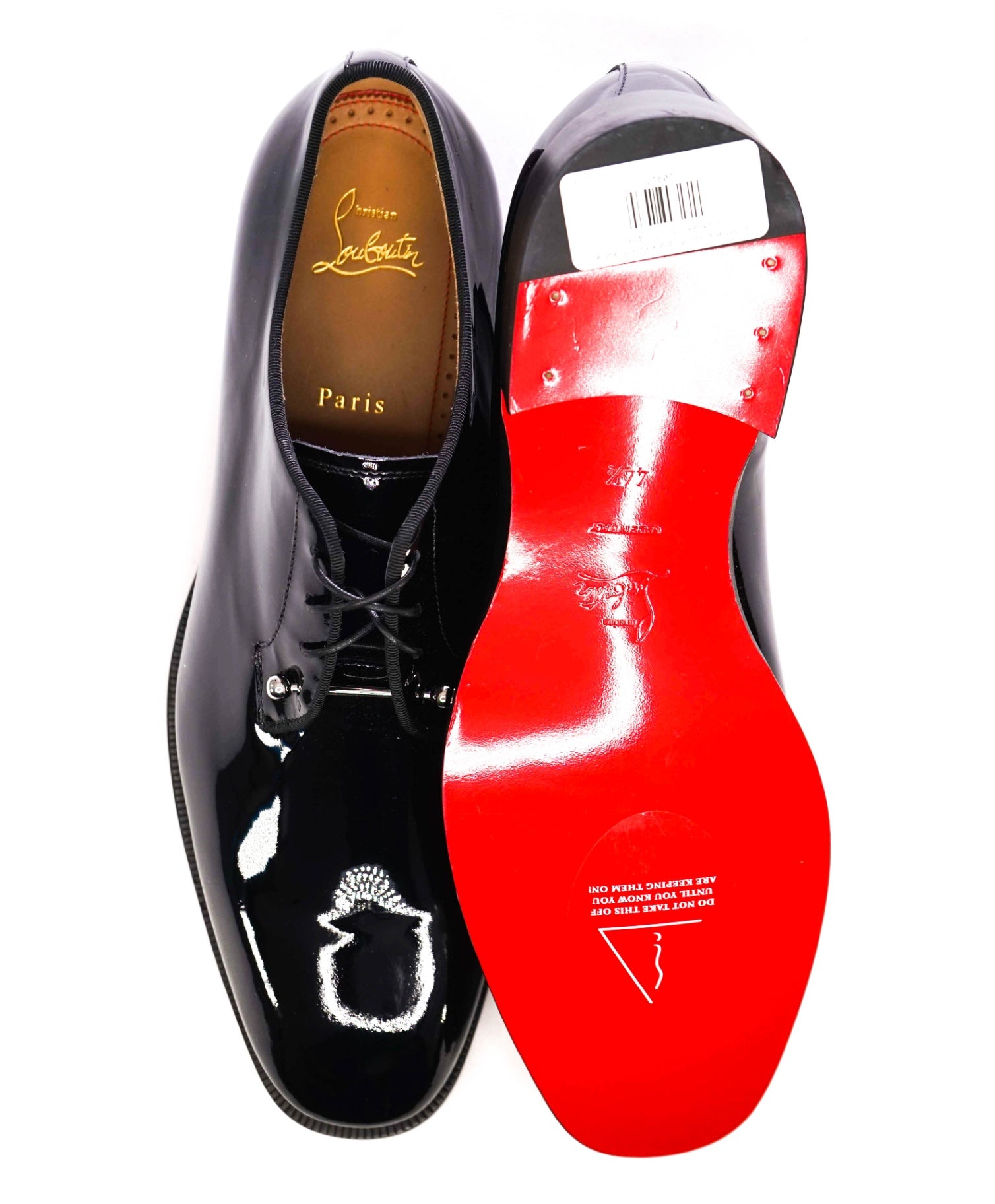 $1,250 Christian Louboutin "Chambeliss" Black Patent Oxfords US 11.5 (44.5EU)