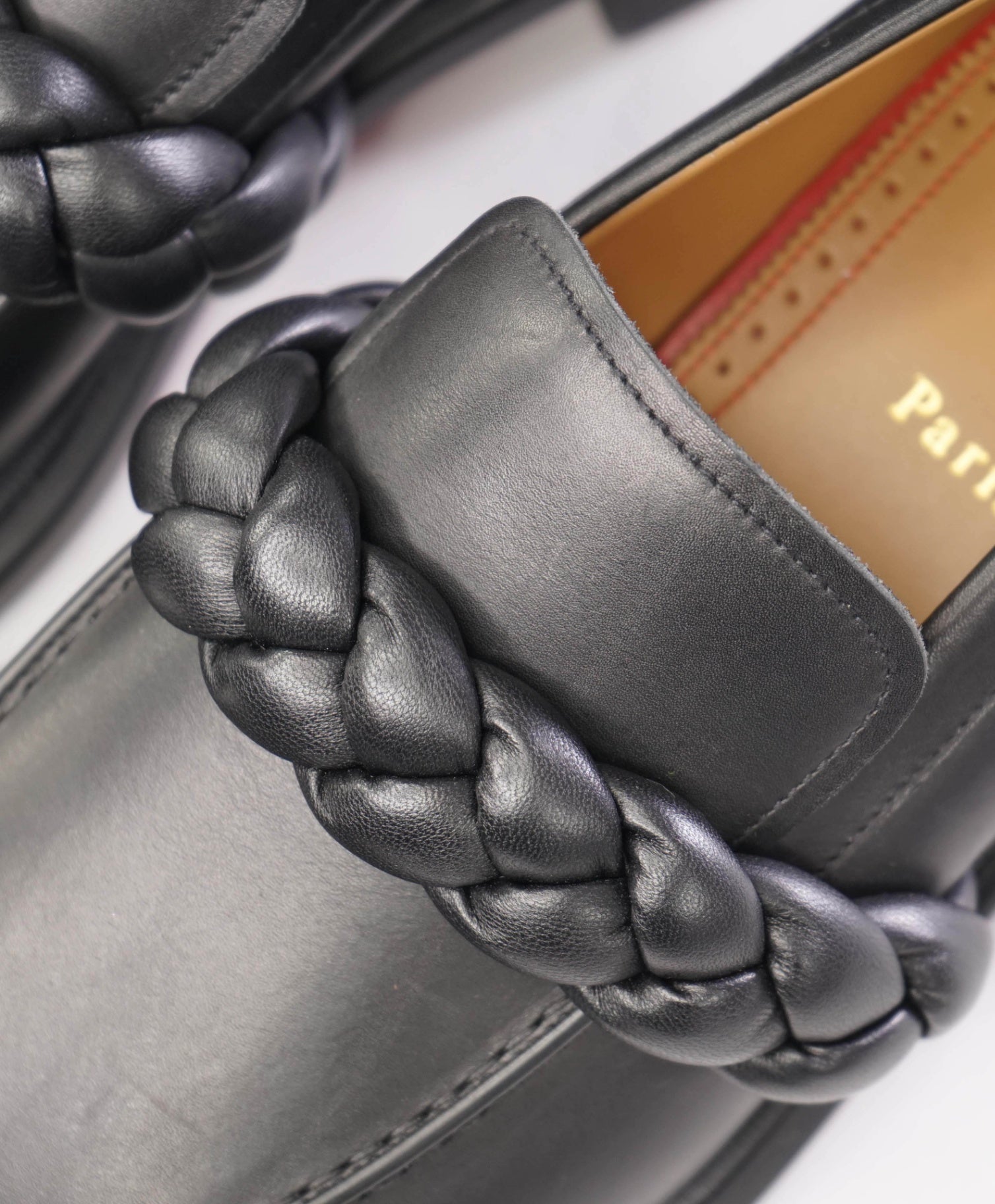 $1,095 Christian Louboutin "URBINO" Mock Braid Loafers US 9.5 (42.5 EU)