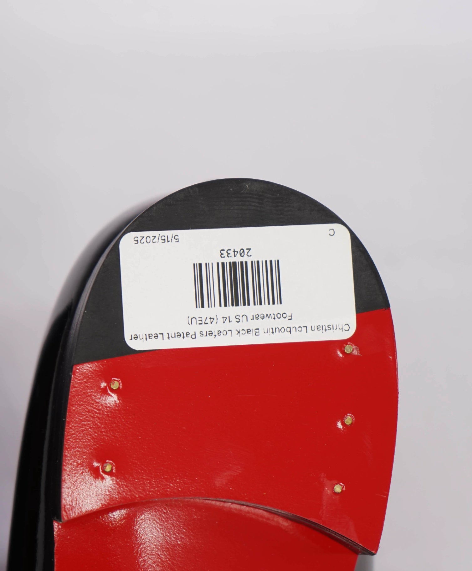 $1,725 Christian Louboutin "EQUISWING" Patent Spike Loafer US 14 (47EU)