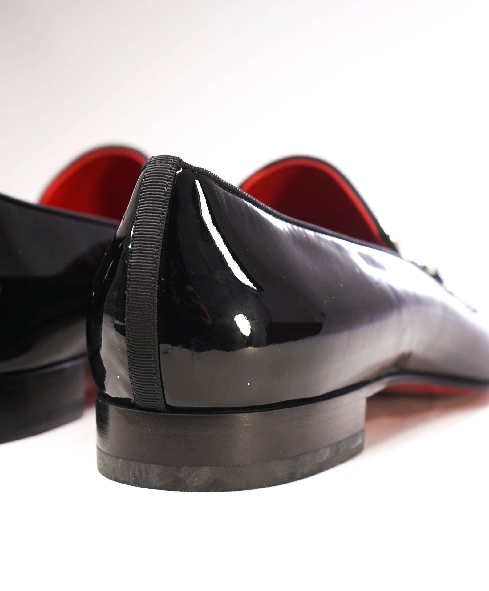 $1,725 Christian Louboutin "EQUISWING" Patent Spike Loafer US 14 (47EU)