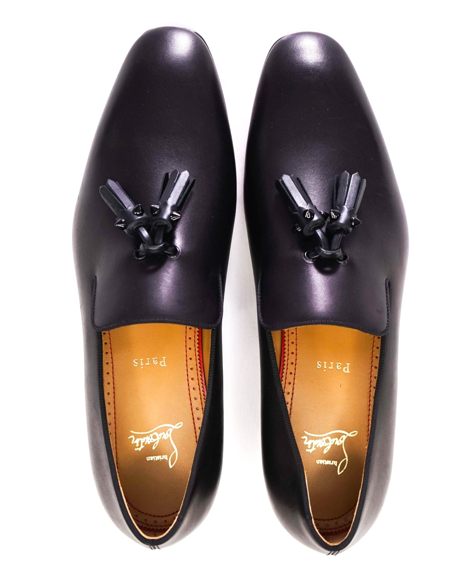 $1,050 CHRISTIAN LOUBOUTIN - *Dandelion* Spike Tassel Leather Loafers US 9.5 (42.5EU)