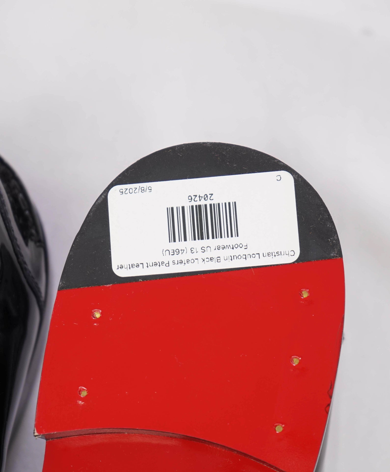 $1,050 CHRISTIAN LOUBOUTIN - *PENNY* Black Loafers - US 13 (46EU)