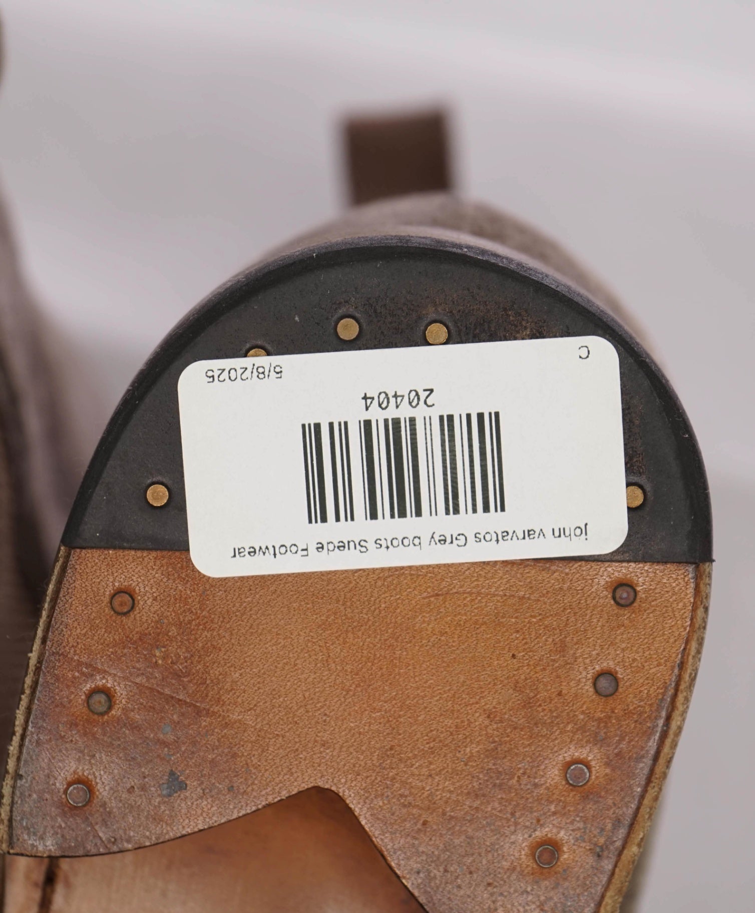 $700 John Varvatos Stone Grey "AMSTERDAM" Suede Boots 11 US