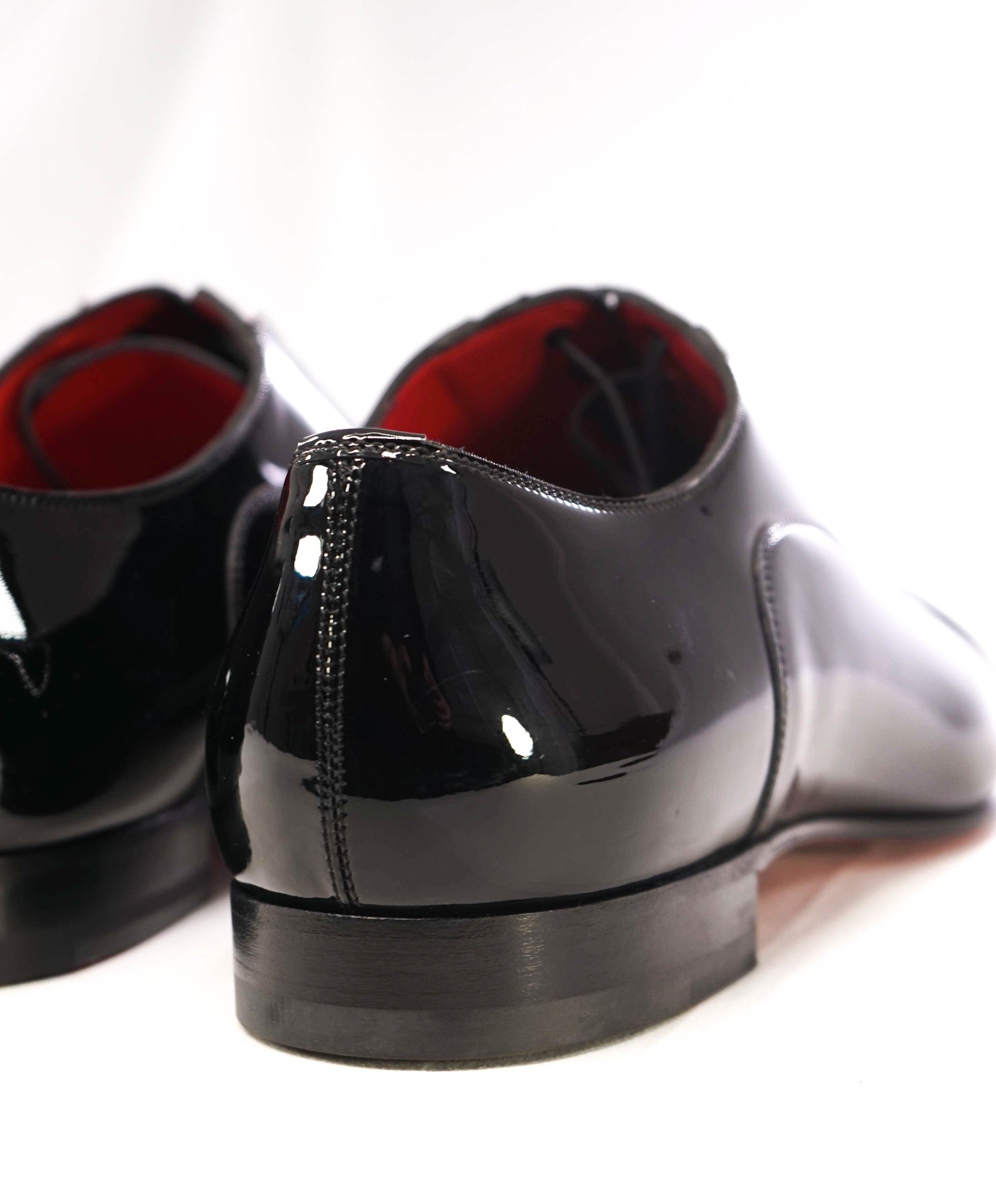 $1,100 Christian Louboutin Black "GREGHOST" Patent Oxfords US 10 (43EU)