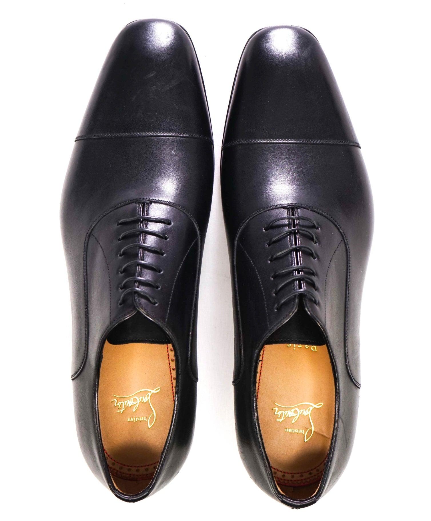 $1,050 CHRISTIAN LOUBOUTIN - *GREGGO* Black Oxfords US 10 (43EU)