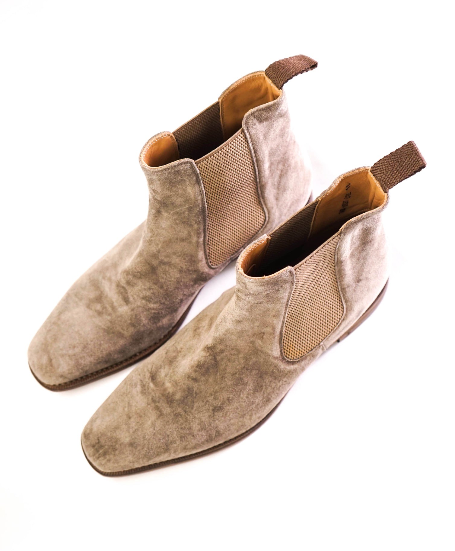 $700 John Varvatos Stone Grey "AMSTERDAM" Suede Boots 11 US