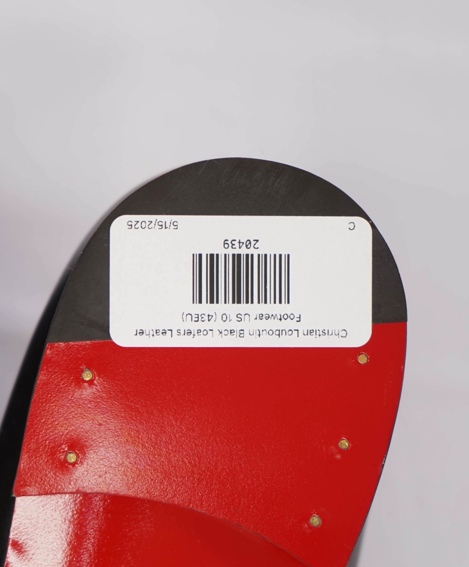 $1,050 CHRISTIAN LOUBOUTIN - * Dandelion* Black Leather Loafers US 10 (43EU)