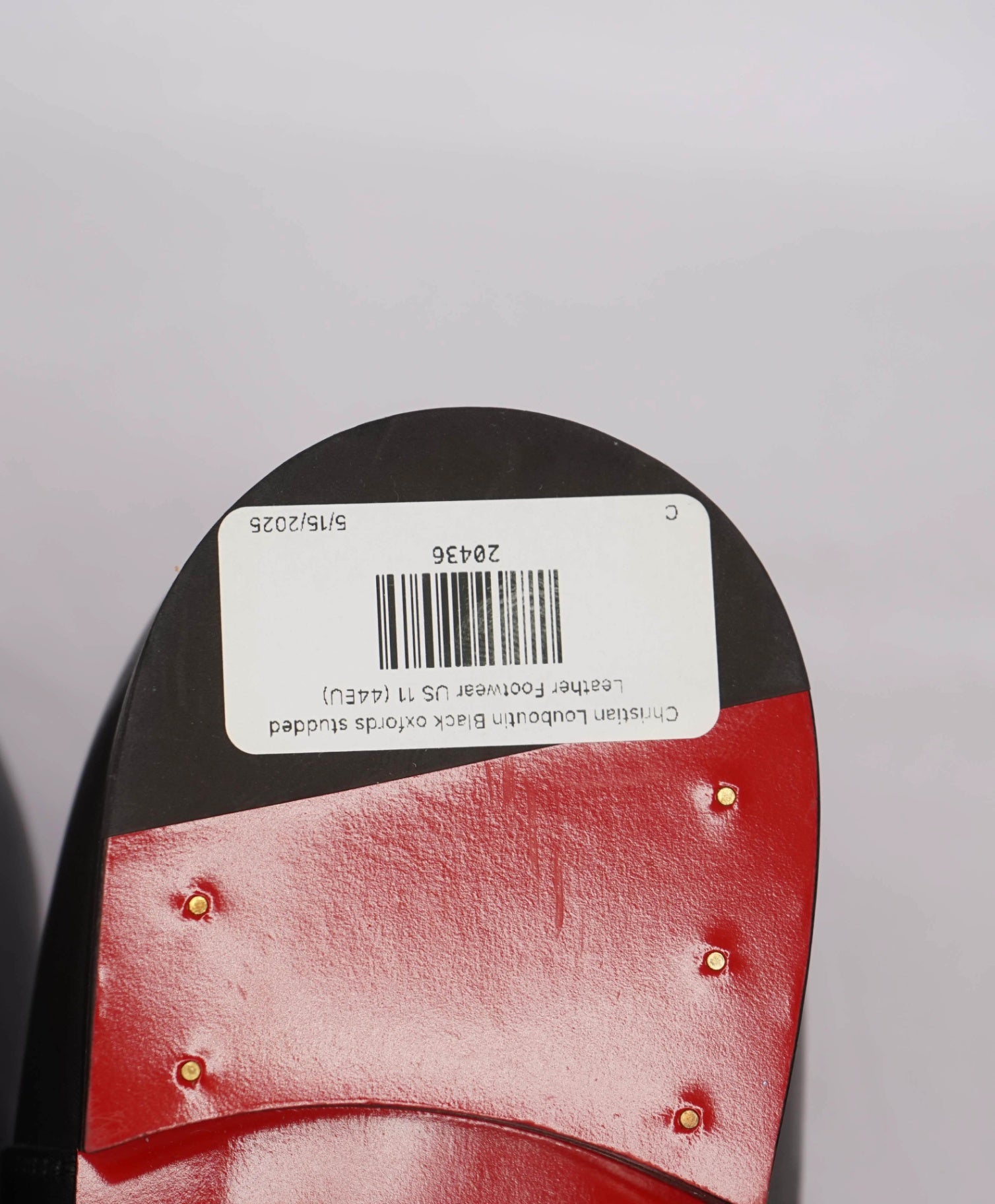 $1,200 CHRISTIAN LOUBOUTIN - *CLOOCLOO* Black Spike Oxfords US 11 (44EU)