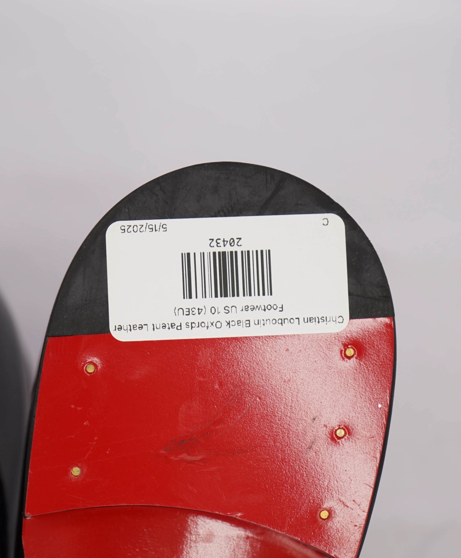 $1,145 CHRISTIAN LOUBOUTIN - *CORTEO* Black Patent Leather Oxfords US 10 (43EU)