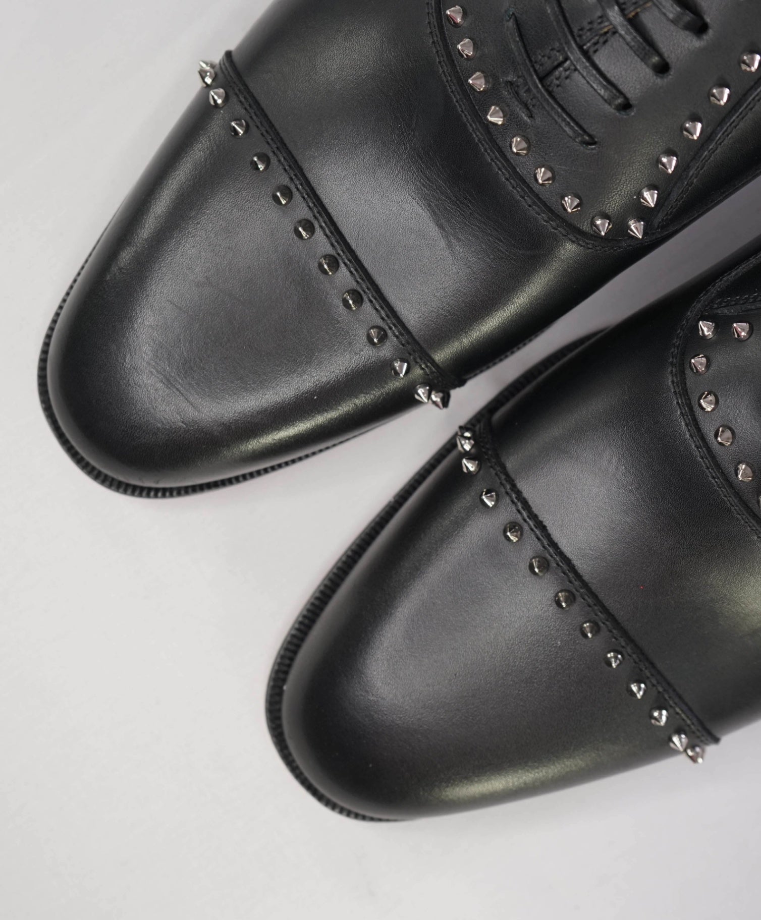 $1,200 CHRISTIAN LOUBOUTIN - *CLOOCLOO* Black Spike Oxfords US 11 (44EU)