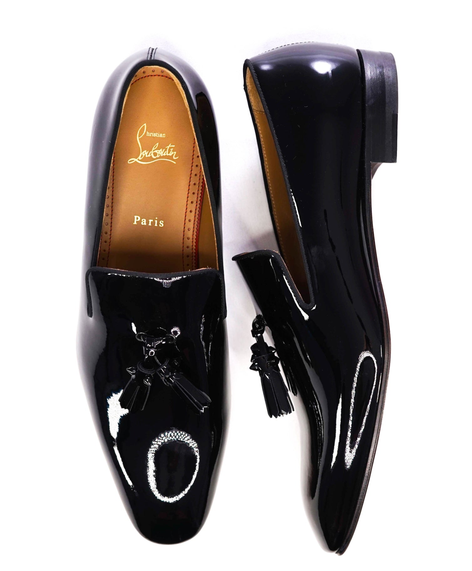 $1,050 CHRISTIAN LOUBOUTIN - *Dandelion* Spike Tassel Leather Loafers US 13 (46EU)