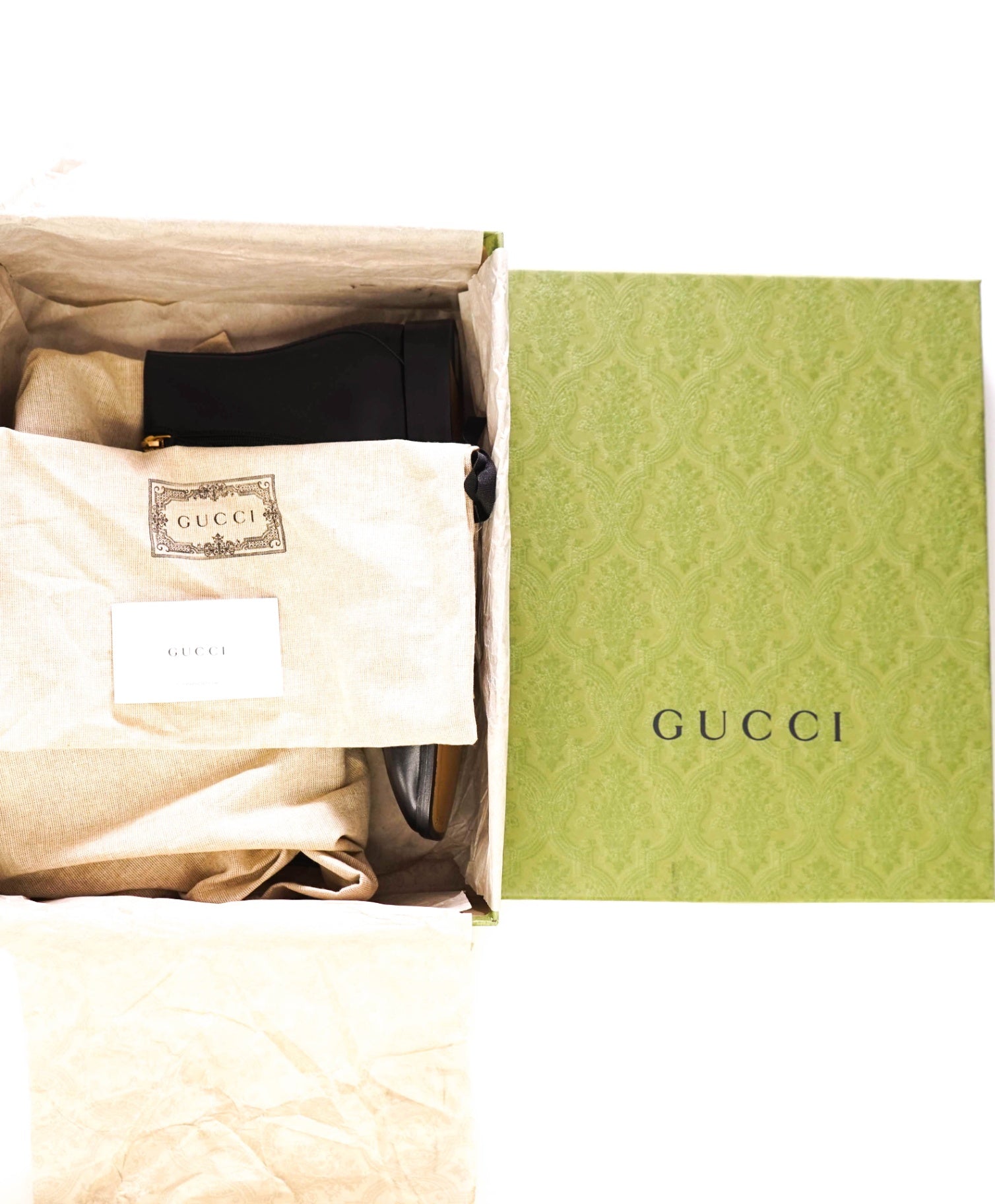 $1,400 GUCCI Black LIZARD SKIN G Boots Leather US 9 (8.5G)