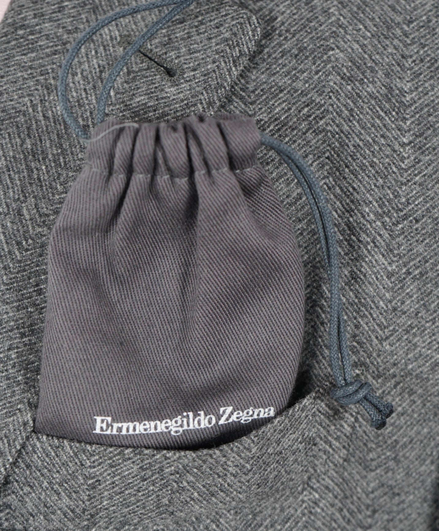 $3,295 Ermenegildo Zegna Trofeo Grey Wool/Cashmere SUEDE Blazer 44R