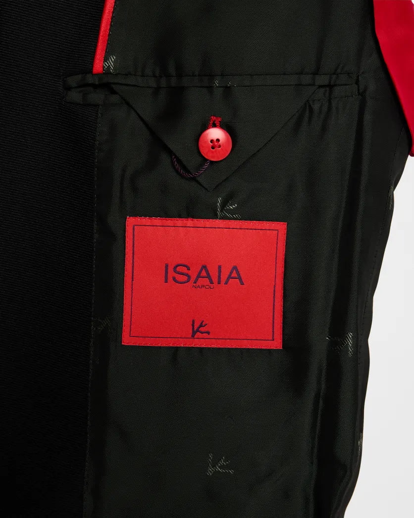 $5,400 ISAIA Moss Green Peak Lapel Wool Dinner Jacket Blazer 38R