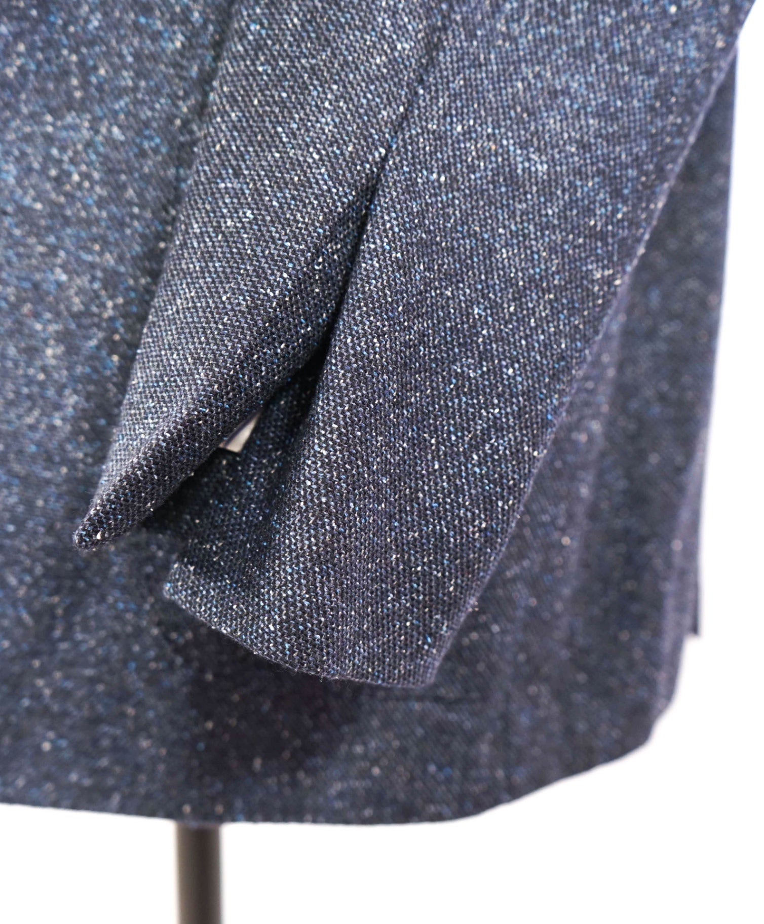 $3,000 Ermenegildo Zegna Navy Fleck Silk/Wool/Cashmere Blazer 46R