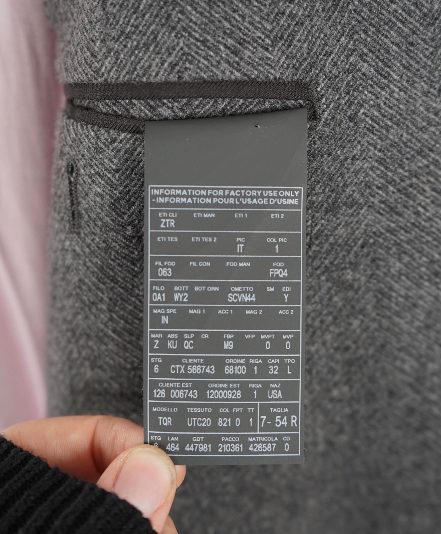 $3,295 Ermenegildo Zegna Trofeo Grey Wool/Cashmere SUEDE Blazer 44R